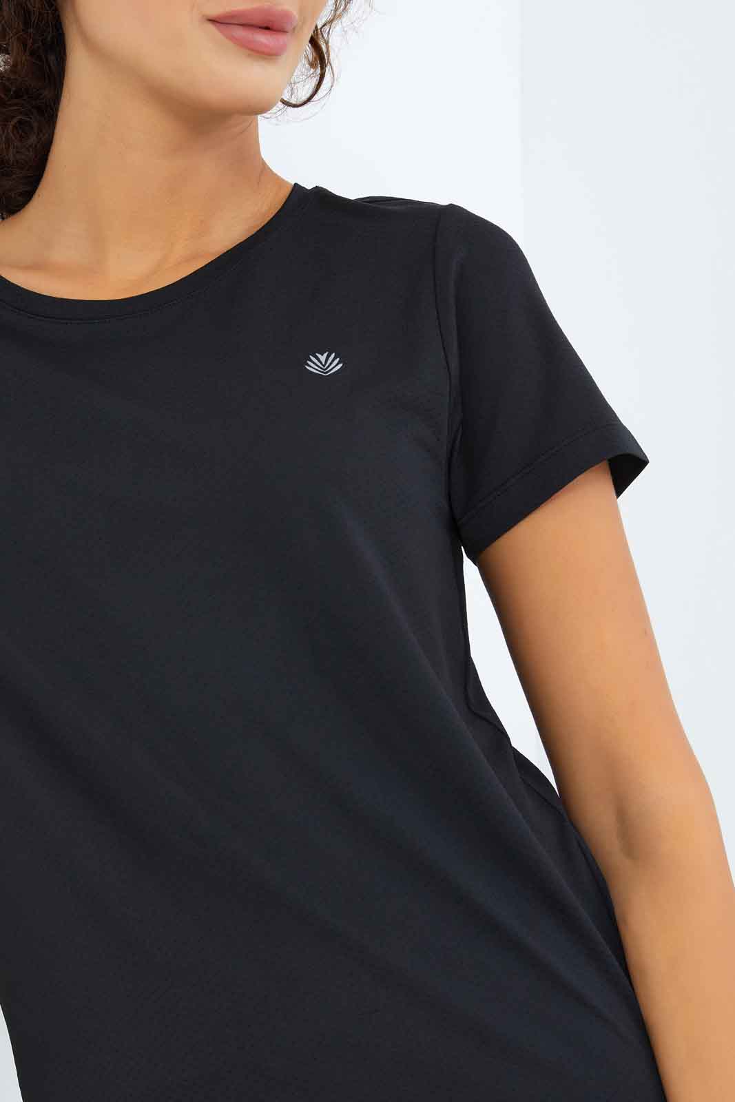 Redtag-Women-Black-Short-Sleeve-Placement-Print-Active-T-Shirt-Category:T-Shirts,-Colour:Black,-Deals:New-In,-Filter:Women's-Clothing,-New-In-Women-APL,-Non-Sale,-S23B,-Section:Women,-Women-T-Shirts-Women's-