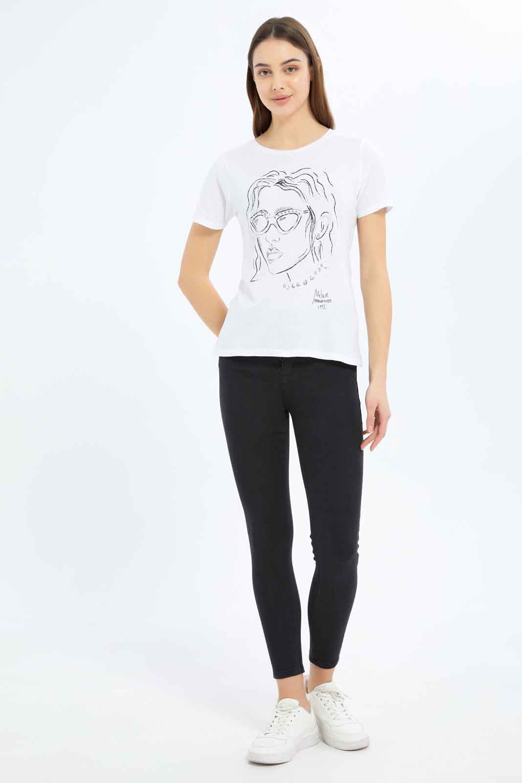 Redtag-Women-Embellished-T-Shirt-Category:T-Shirts,-Colour:Assorted,-Deals:New-In,-Filter:Women's-Clothing,-New-In-Women-APL,-Non-Sale,-S23B,-Section:Women,-TBL,-Women-T-Shirts-Women's-