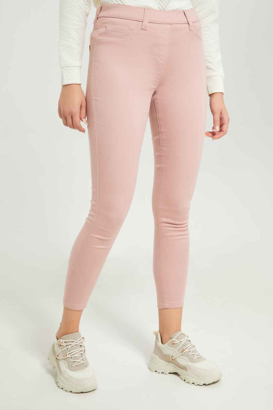 Redtag-Women-Pink-Ladies-Jrggings-Category:Jeggings,-Colour:Apricot,-Deals:New-In,-Filter:Women's-Clothing,-New-In-Women-APL,-Non-Sale,-S23A,-Section:Women,-TBL,-Women-Jeggings-Women's-