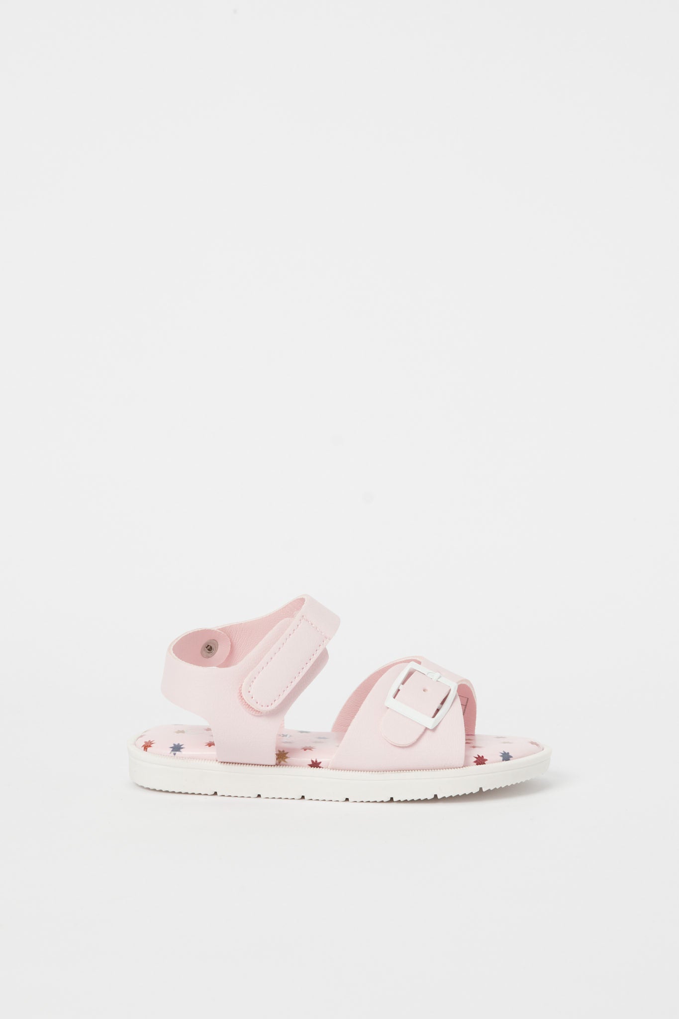 Redtag-Pink-Printed-Insole-Cork-Sandal-Category:Sandals,-Colour:Pink,-Deals:New-In,-Filter:Girls-Footwear-(3-to-5-Yrs),-GIR-Sandals,-H1:FOO,-H2:GIR,-H3:SAF,-H4:SAN,-N/A,-New-In-GIR-FOO,-Non-Sale,-S23C,-Season:S23C,-Section:Girls-(0-to-14Yrs)-Girls-3 to 5 Years