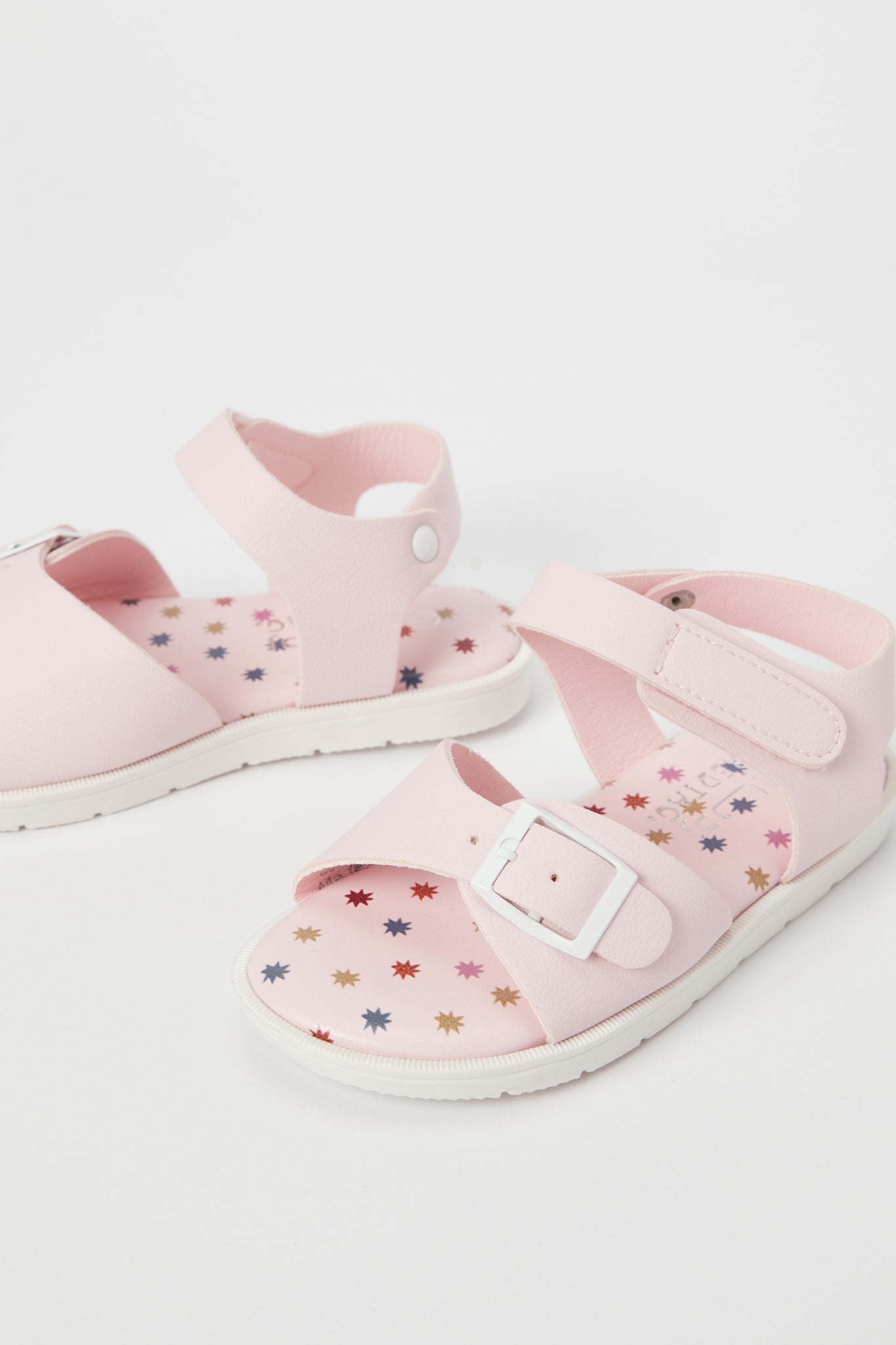 Redtag-Pink-Printed-Insole-Cork-Sandal-Category:Sandals,-Colour:Pink,-Deals:New-In,-Filter:Girls-Footwear-(3-to-5-Yrs),-GIR-Sandals,-H1:FOO,-H2:GIR,-H3:SAF,-H4:SAN,-N/A,-New-In-GIR-FOO,-Non-Sale,-S23C,-Season:S23C,-Section:Girls-(0-to-14Yrs)-Girls-3 to 5 Years