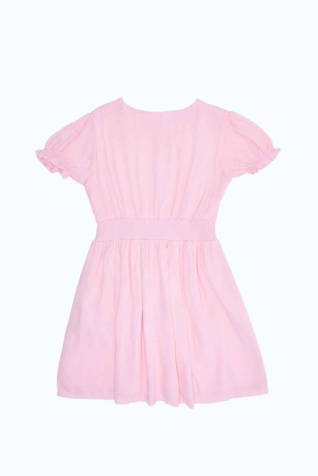 Redtag-Girls-Viscose-Crinkled--Solid-Sage-Dress-Category:Dresses,-Colour:Green,-Deals:New-In,-Filter:Girls-(2-to-8-Yrs),-GIR-Dresses,-MQN,-New-In-GIR-APL,-Non-Sale,-S23A,-Section:Girls-(0-to-14Yrs)-Girls-2 to 8 Years