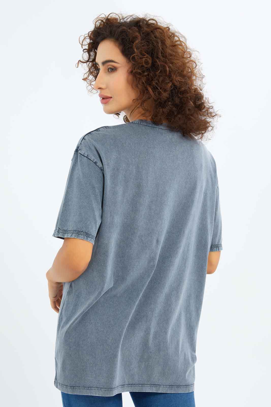 Redtag-Women-Charcoal-Embellished-Acid-Wash-T-Shirt-Category:T-Shirts,-Colour:Charcoal,-Deals:New-In,-Filter:Women's-Clothing,-New-In-Women-APL,-Non-Sale,-S23A,-Section:Women,-Women-T-Shirts-Women's-