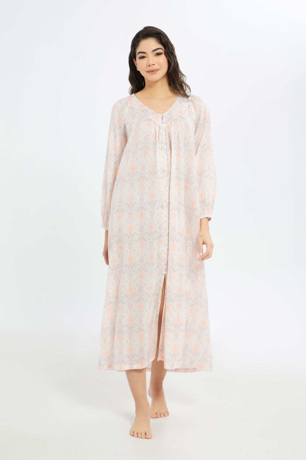 Redtag-Women-Assorted-3/4-Sleeves-Nightgown-Category:Nightgowns,-Colour:Assorted,-Deals:New-In,-Filter:Women's-Clothing,-H1:LWR,-H2:LDN,-H3:NWR,-H4:NGN,-New-In-Women-APL,-Non-Sale,-S23B,-Season:S23B,-Section:Women,-Women-Nightgowns--