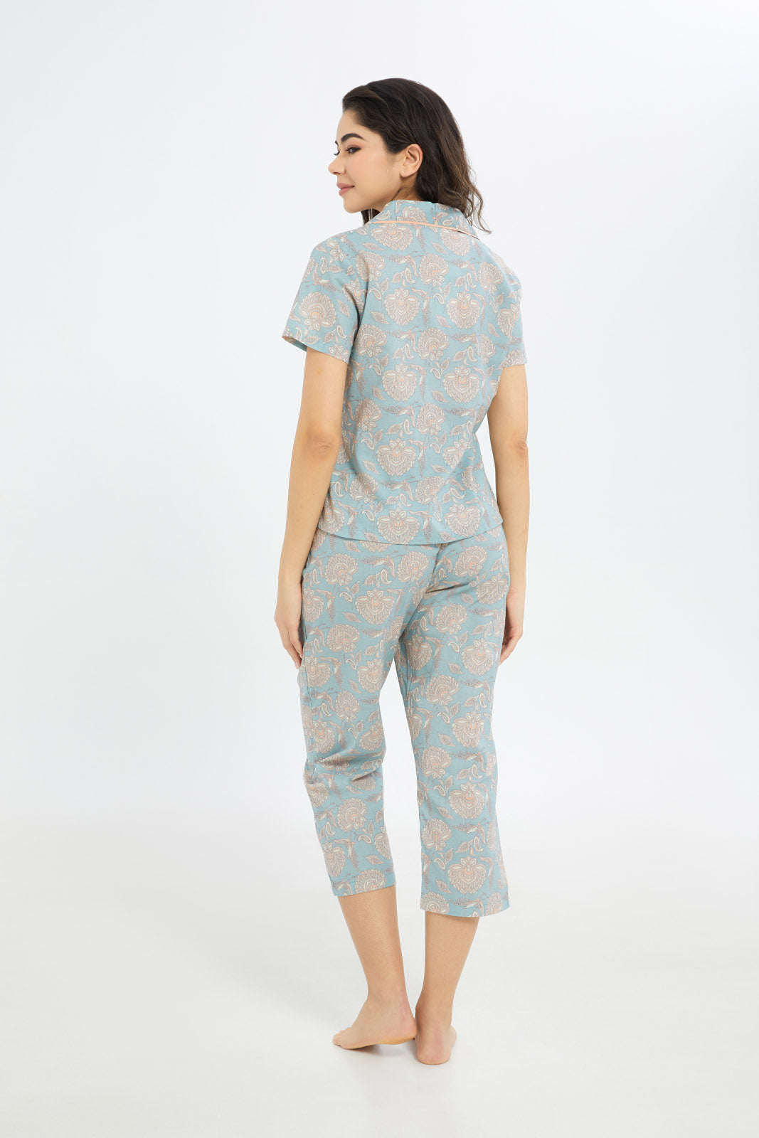 Redtag-Women-Assorted-Short-Sleeves-Pyjama-Set-Category:Pyjama-Sets,-Colour:Assorted,-Deals:New-In,-Filter:Women's-Clothing,-H1:LWR,-H2:LDN,-H3:NWR,-H4:PJS,-New-In-Women-APL,-Non-Sale,-S23B,-Season:S23B,-Section:Women,-Women-Pyjama-Sets--