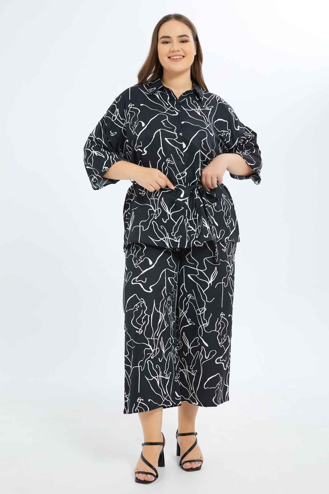 Redtag-Women-Black-Abstract-Print-Elasticated-Waist-Wide-Leg-Trouser-Category:Trousers,-Colour:Assorted,-Deals:New-In,-Filter:Plus-Size,-LDP-Trousers,-New-In-LDP-APL,-Non-Sale,-S23B,-Section:Women-Women's-