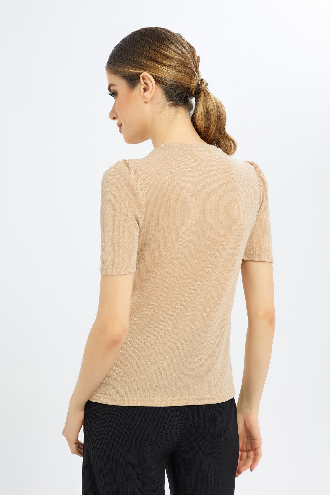 Redtag-Women-Beige-Shimmer-Tops-Category:Tops,-Colour:Beige,-Deals:New-In,-Filter:Women's-Clothing,-LDC,-LDC-Tops,-New-In-LDC-APL,-Non-Sale,-S23C,-Section:Women,-TBL-Women's-