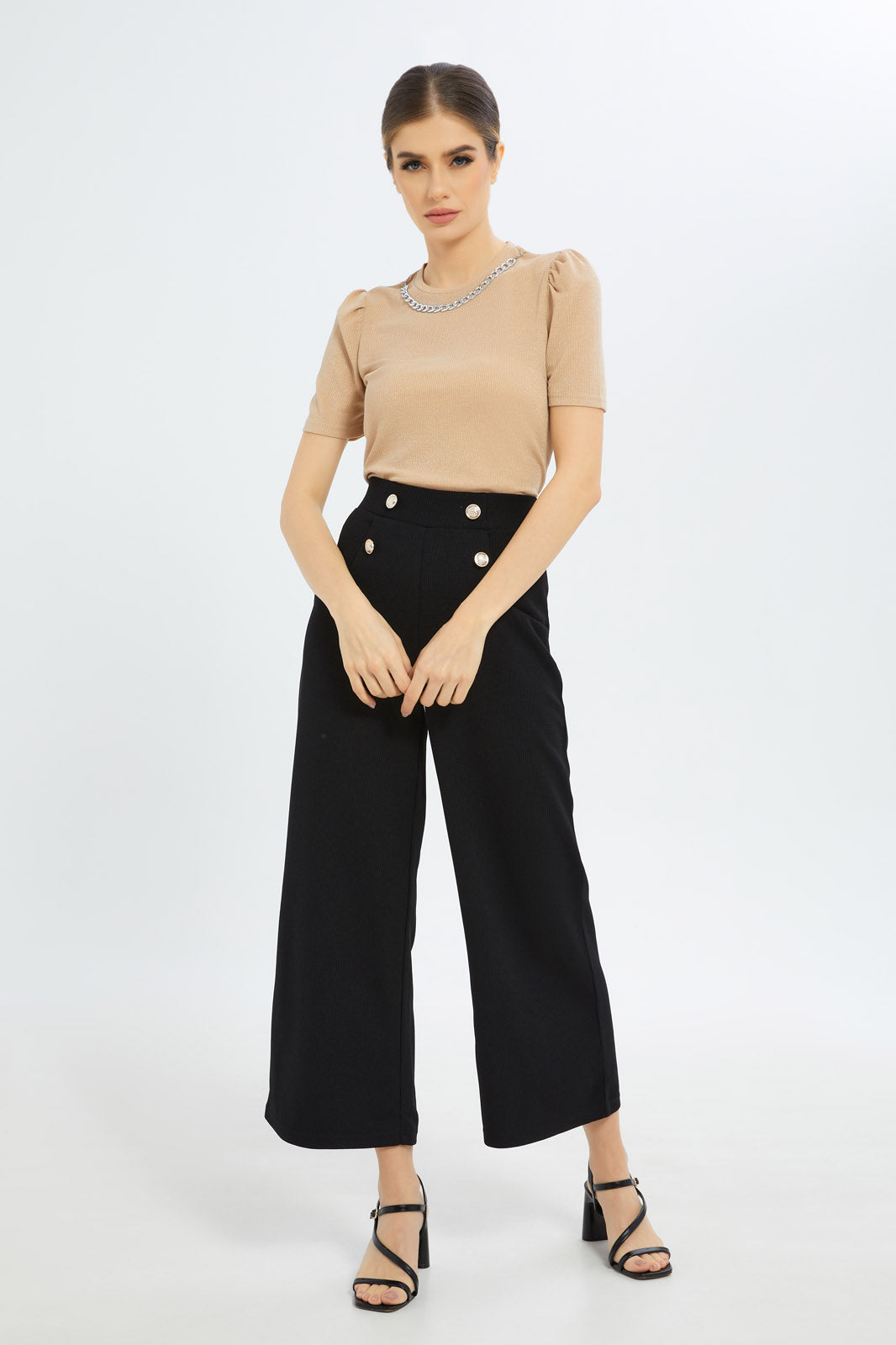 Redtag-Women-Beige-Shimmer-Tops-Category:Tops,-Colour:Beige,-Deals:New-In,-Filter:Women's-Clothing,-LDC,-LDC-Tops,-New-In-LDC-APL,-Non-Sale,-S23C,-Section:Women,-TBL-Women's-