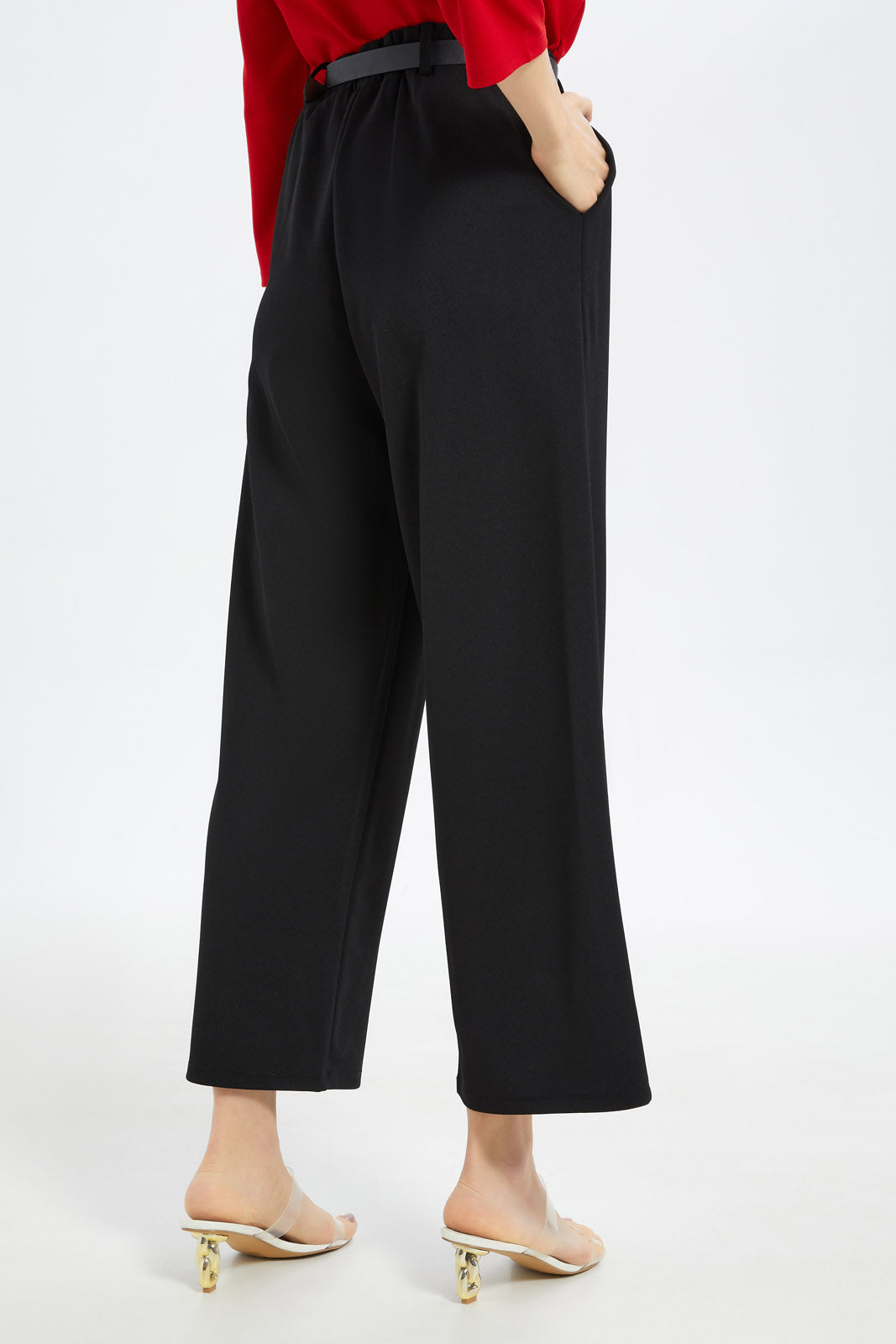 Redtag-Women-Black-Wide-Trousers-Category:Shorts,-Colour:Black,-Deals:New-In,-Filter:Women's-Clothing,-LDC,-LDC-Shorts,-New-In-LDC-APL,-Non-Sale,-S23C,-Section:Women,-TBL-Women's-