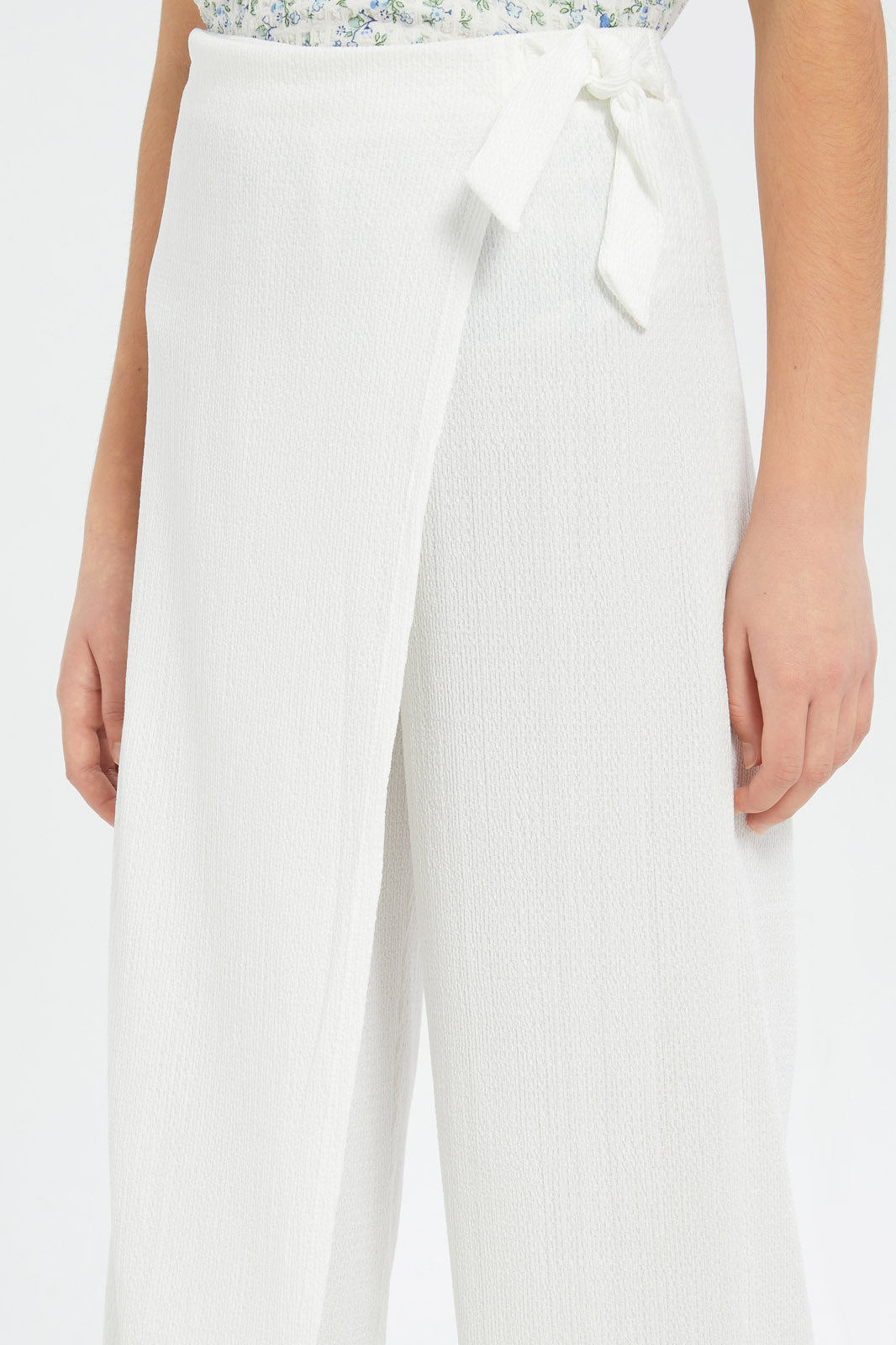 Redtag-Girls-White-Overlay-Culottes-Category:Trousers,-Colour:White,-Deals:New-In,-Event:STRATEGY,-Filter:Senior-Girls-(8-to-14-Yrs),-GSR-Trousers,-H1:KWR,-H2:GSR,-H3:TRS,-H4:CTR,-New-In-GSR-APL,-Non-Sale,-Promo:VLM,-S23C,-Season:S23C,-Section:Girls-(0-to-14Yrs),-VLM-Senior-Girls-9 to 14 Years
