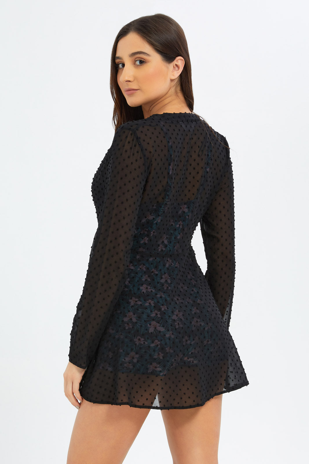 Redtag-Women-Black-Swim-Cover-Up-Category:Swimwear,-Colour:Black,-Deals:New-In,-Filter:Women's-Clothing,-New-In-Women-APL,-Non-Sale,-S23B,-Section:Women,-Women-Swimwear--