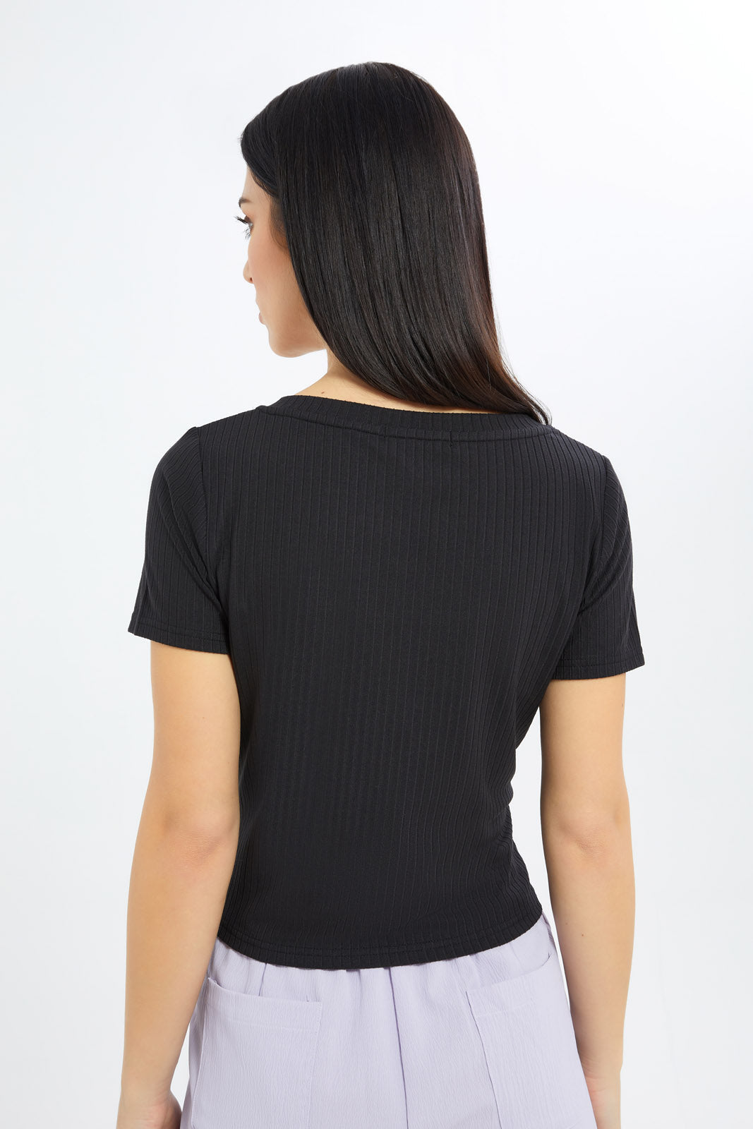 Redtag-Women-Black-Square-Neck-Top-Category:Tops,-Colour:Black,-Deals:New-In,-Filter:Women's-Clothing,-H1:LWR,-H2:LEC,-H3:JYT,-H4:FJT,-LEC,-LEC-Tops,-New-In-LEC-APL,-Non-Sale,-S23C,-Season:S23C,-Section:Women-Women's-