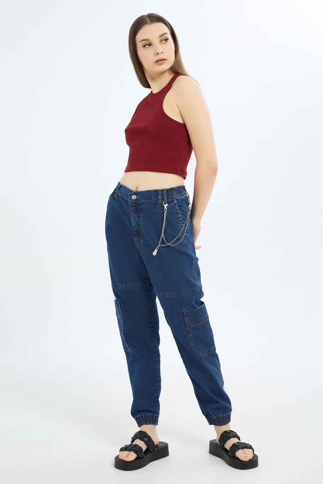 Redtag-Women-Rhubarb-Rib-Cropped-Vest-Category:Vests,-CHA,-Colour:Red,-Deals:New-In,-Filter:Women's-Clothing,-KSH,-New-In-Women-APL,-Non-Sale,-S23B,-Section:Women,-Women-Vests-Women's-