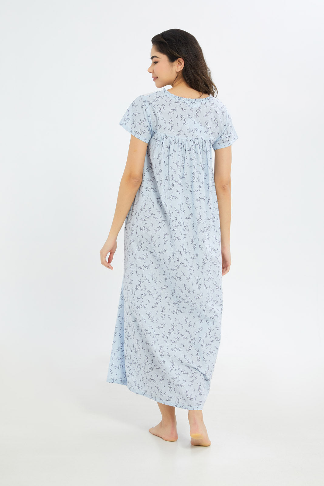 Redtag-Women-Assorted-Aop-Short-Sleeves-Nightgown-In-Extended-Size-Category:Nightgowns,-Colour:Blue,-Deals:New-In,-Filter:Women's-Clothing,-H1:LWR,-H2:LDN,-H3:NWR,-H4:NGN,-New-In-Women-APL,-Non-Sale,-S23B,-Season:S23B,-Section:Women,-Women-Nightgowns--