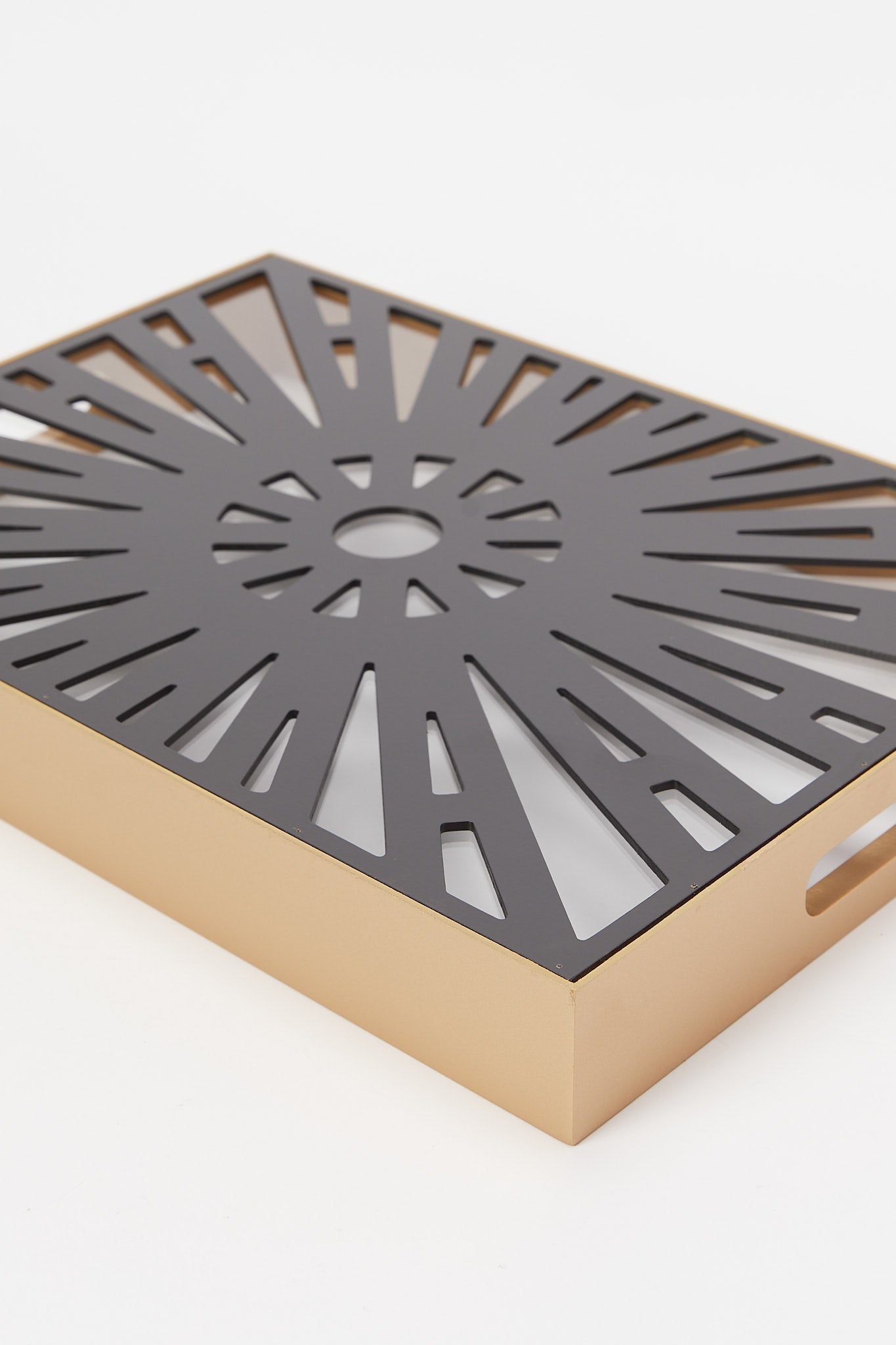 Redtag-Gold-Rectangle-Laser-Cut-Tray-(Small)-Category:Bakeware,-Colour:Gold,-Deals:New-In,-Filter:Home-Dining,-H1:HMW,-H2:DIN,-H3:SEW,-H4:SSI,-HMW-DIN-Serveware,-New-In-HMW-DIN,-Non-Sale,-Promo:MULTIPLE,-S23B,-Season:S23B,-Section:Homewares,-Style:TRAY-MDF-/-WOOD-Home-Dining-