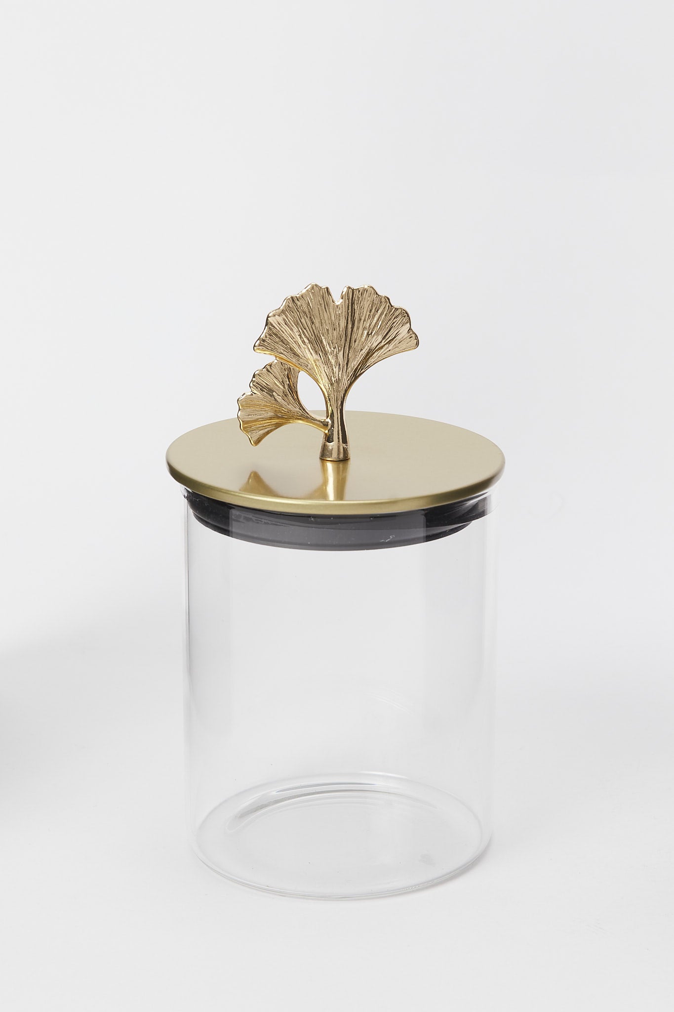 Redtag-Gold-Borosilicate-Glass-Jar-With-Metal-Lid-(Small)-Category:Bakeware,-Colour:Gold,-Deals:New-In,-Filter:Home-Dining,-H1:HMW,-H2:DIN,-H3:STO,-H4:STG,-HMW-DIN-Storage,-New-In-HMW-DIN,-Non-Sale,-Promo:RIVA,-S23B,-Season:S23B,-Section:Homewares,-Style:CANISTER-Home-Dining-