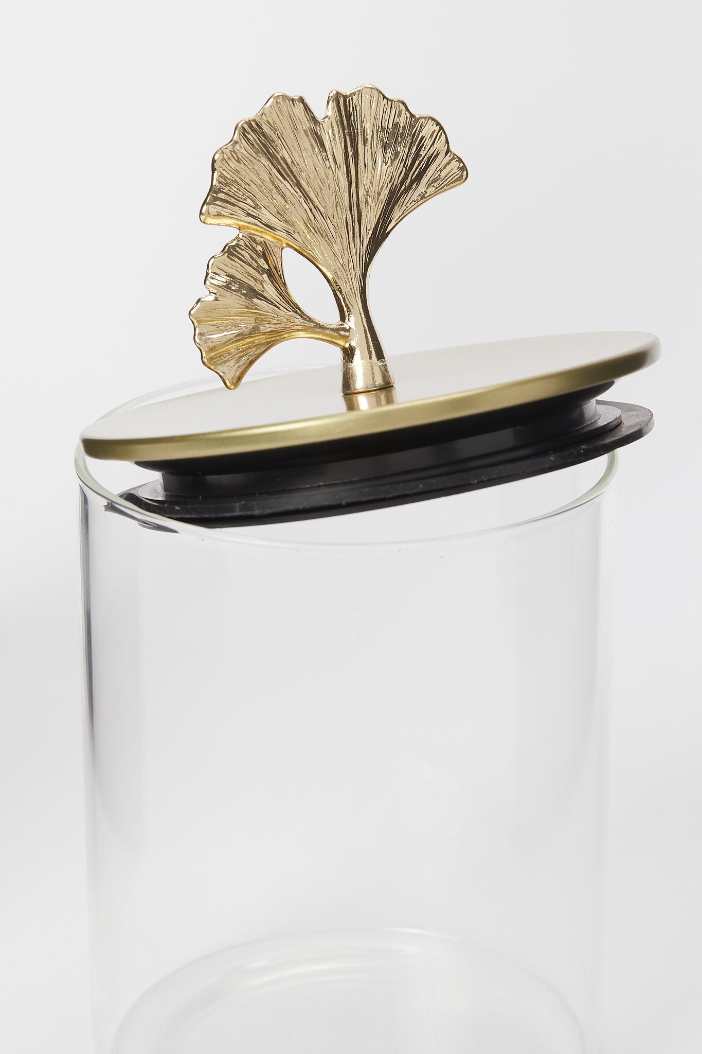 Redtag-Gold-Borosilicate-Glass-Jar-With-Metal-Lid-(Small)-Category:Bakeware,-Colour:Gold,-Deals:New-In,-Filter:Home-Dining,-H1:HMW,-H2:DIN,-H3:STO,-H4:STG,-HMW-DIN-Storage,-New-In-HMW-DIN,-Non-Sale,-Promo:RIVA,-S23B,-Season:S23B,-Section:Homewares,-Style:CANISTER-Home-Dining-