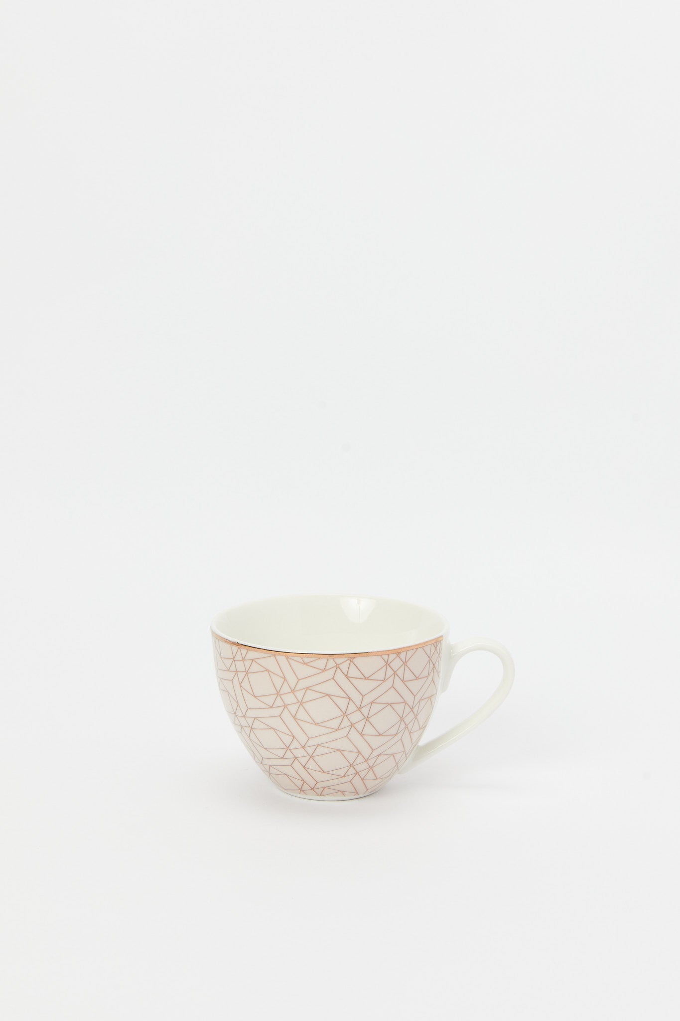 Redtag-Gold-Geometric-Cup-And-Saucer-Set-(4-Piece)-Category:Cups-&-Mugs,-Colour:Gold,-Deals:New-In,-Filter:Home-Dining,-H1:HMW,-H2:DIN,-H3:CRC,-H4:CCS,-HMW-DIN-Crockery,-New-In-HMW-DIN,-Non-Sale,-Packs,-Promo:STELLA,-RMD,-S23B,-Season:S23B,-Section:Homewares,-Set:Set-of-4,-Style:TEA-SETS-Home-Dining-