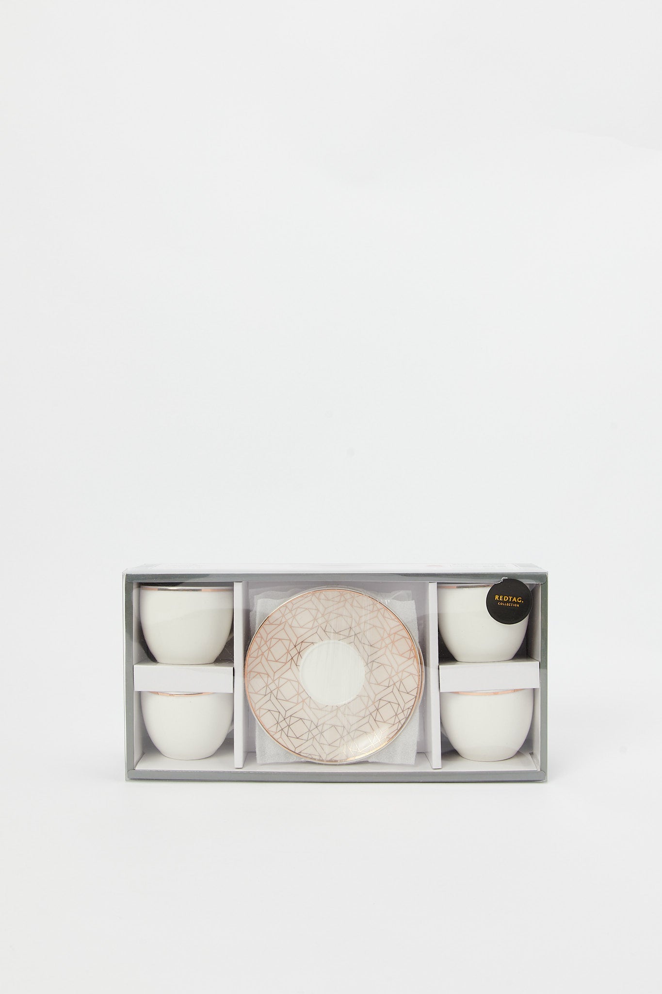 Redtag-Gold-Geometric-Espresso-Set-(8-Piece)-Category:Cups-&-Mugs,-Colour:Gold,-Deals:New-In,-Filter:Home-Dining,-H1:HMW,-H2:DIN,-H3:CRC,-H4:CCS,-HMW-DIN-Crockery,-New-In-HMW-DIN,-Non-Sale,-Packs,-Promo:STELLA,-RMD,-S23B,-Season:S23B,-Section:Homewares,-Set:Set-of-8,-Style:TEA-SETS-Home-Dining-