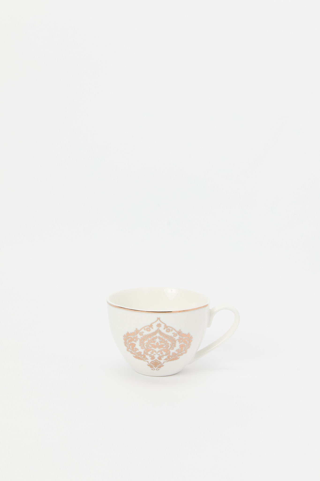 Redtag-Gold-Floral-Cup-And-Saucer-Set-(4-Piece)-Category:Cups-&-Mugs,-Colour:Gold,-Deals:New-In,-Filter:Home-Dining,-H1:HMW,-H2:DIN,-H3:CRC,-H4:CCS,-HMW-DIN-Crockery,-New-In-HMW-DIN,-Non-Sale,-Packs,-Promo:JULIETTE,-RMD,-S23B,-Season:S23B,-Section:Homewares,-Set:Set-of-4,-Style:TEA-SETS-Home-Dining-