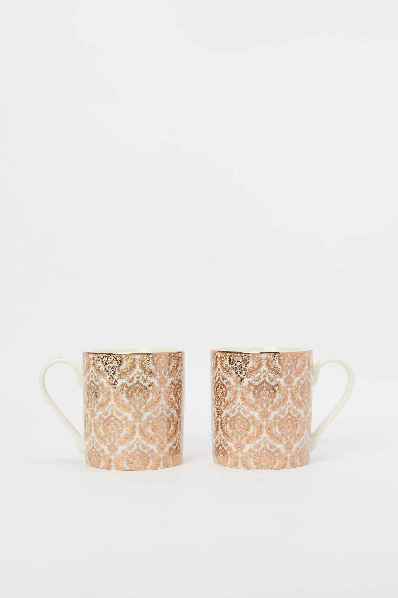 Redtag-Gold-Floral-Mug-Set-(2-Piece)-Category:Cups-&-Mugs,-Colour:Gold,-Deals:New-In,-Filter:Home-Dining,-H1:HMW,-H2:DIN,-H3:CRC,-H4:CCS,-HMW-DIN-Crockery,-New-In-HMW-DIN,-Non-Sale,-Packs,-Promo:JULIETTE,-RMD,-S23B,-Season:S23B,-Section:Homewares,-Set:Set-of-2,-Style:TEA-SETS-Home-Dining-