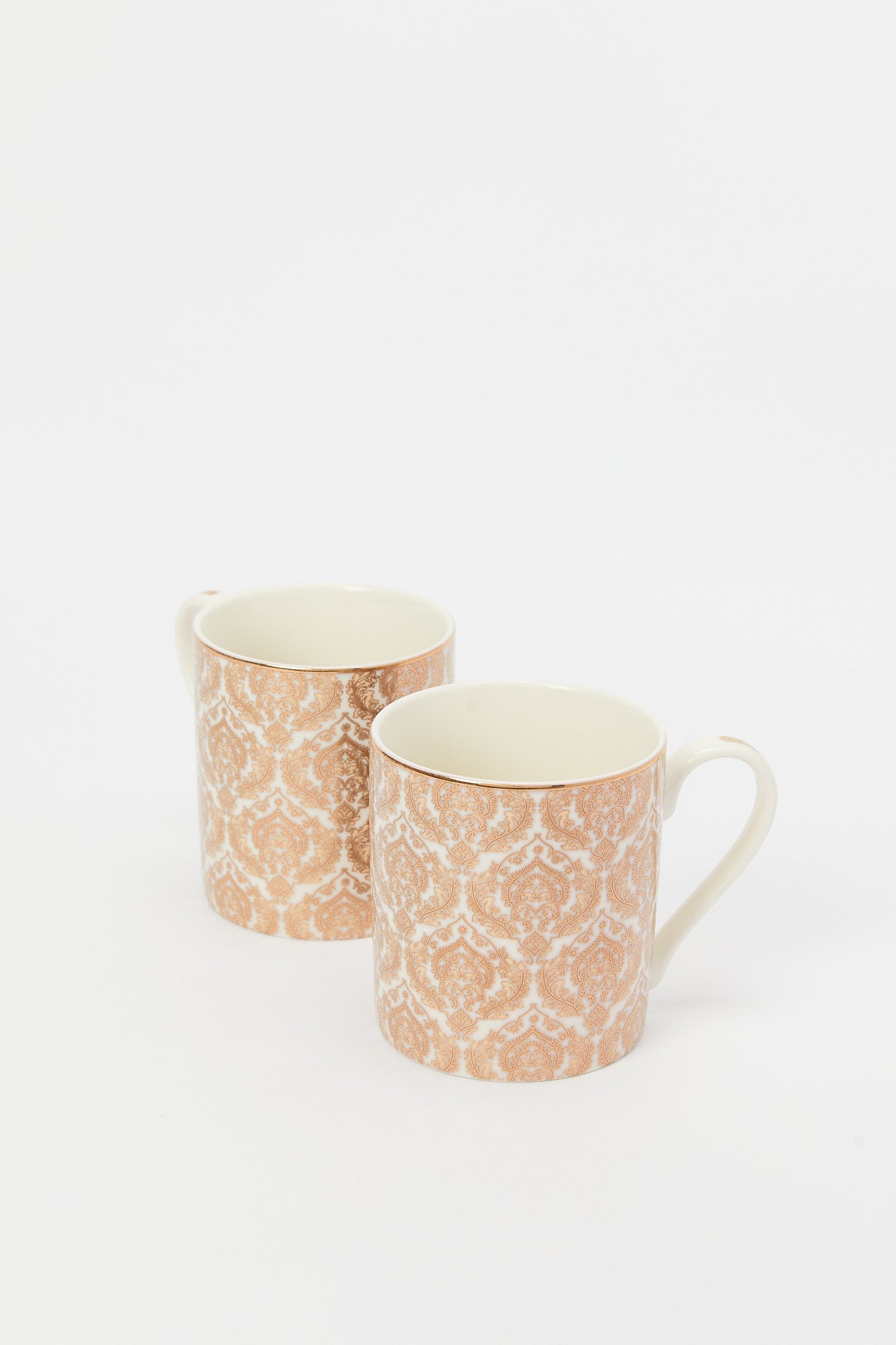 Redtag-Gold-Floral-Mug-Set-(2-Piece)-Category:Cups-&-Mugs,-Colour:Gold,-Deals:New-In,-Filter:Home-Dining,-H1:HMW,-H2:DIN,-H3:CRC,-H4:CCS,-HMW-DIN-Crockery,-New-In-HMW-DIN,-Non-Sale,-Packs,-Promo:JULIETTE,-RMD,-S23B,-Season:S23B,-Section:Homewares,-Set:Set-of-2,-Style:TEA-SETS-Home-Dining-
