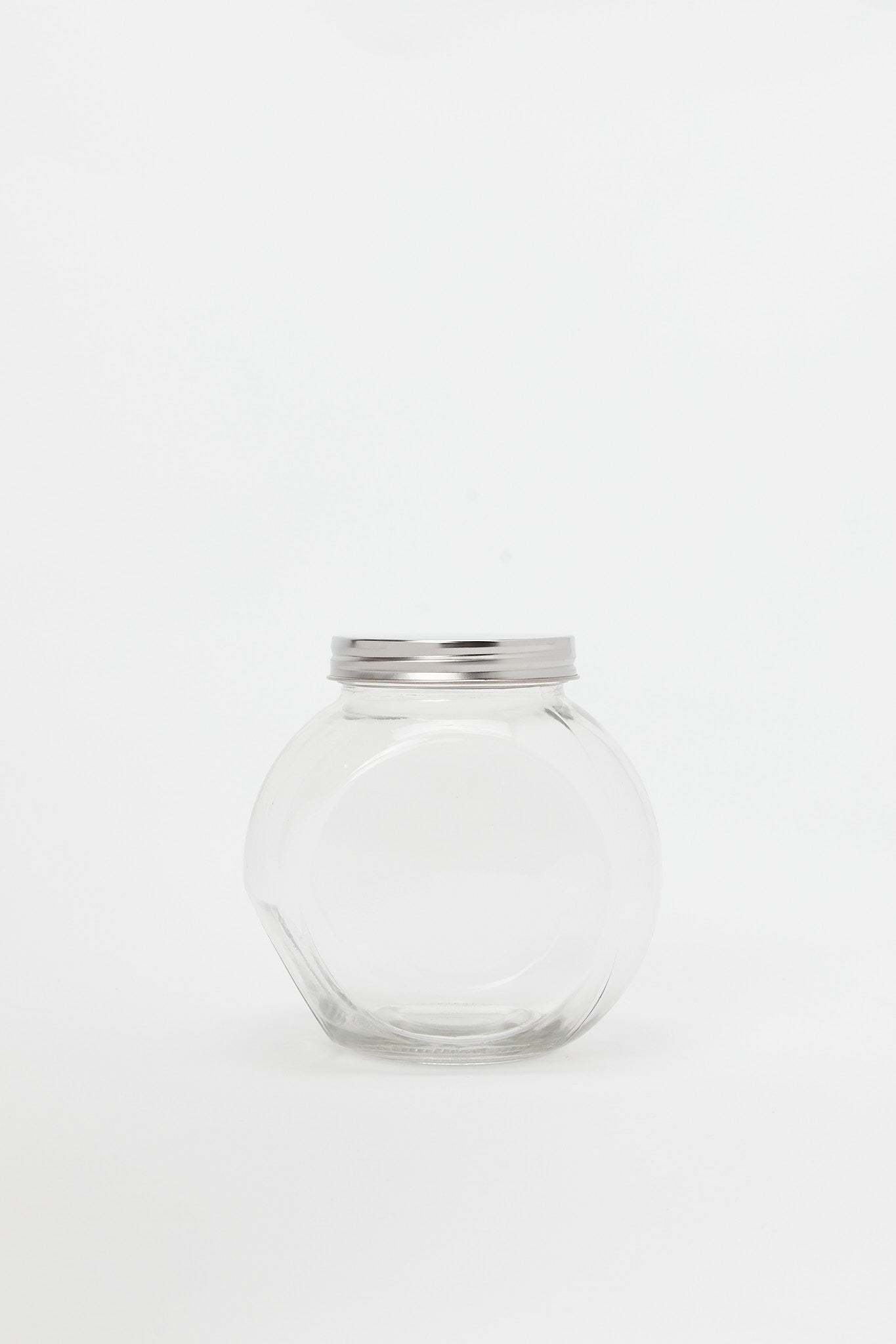 Redtag-Glass-Storage-Jar-(Large)-Category:Canisters-And-Jars,-Colour:White,-Deals:New-In,-Filter:Home-Dining,-H1:HMW,-H2:DIN,-H3:STO,-H4:STG,-HMW-DIN-Storage,-New-In-HMW-DIN,-Non-Sale,-S23C,-Season:S23C,-Section:Homewares,-Style:CANISTER-SET-Home-Dining-