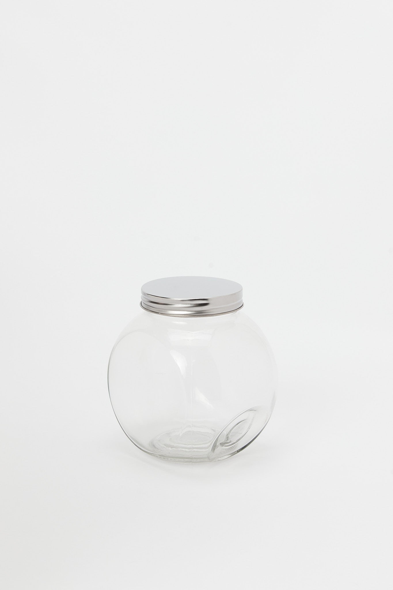 Redtag-Glass-Storage-Jar-(Large)-Category:Canisters-And-Jars,-Colour:White,-Deals:New-In,-Filter:Home-Dining,-H1:HMW,-H2:DIN,-H3:STO,-H4:STG,-HMW-DIN-Storage,-New-In-HMW-DIN,-Non-Sale,-S23C,-Season:S23C,-Section:Homewares,-Style:CANISTER-SET-Home-Dining-