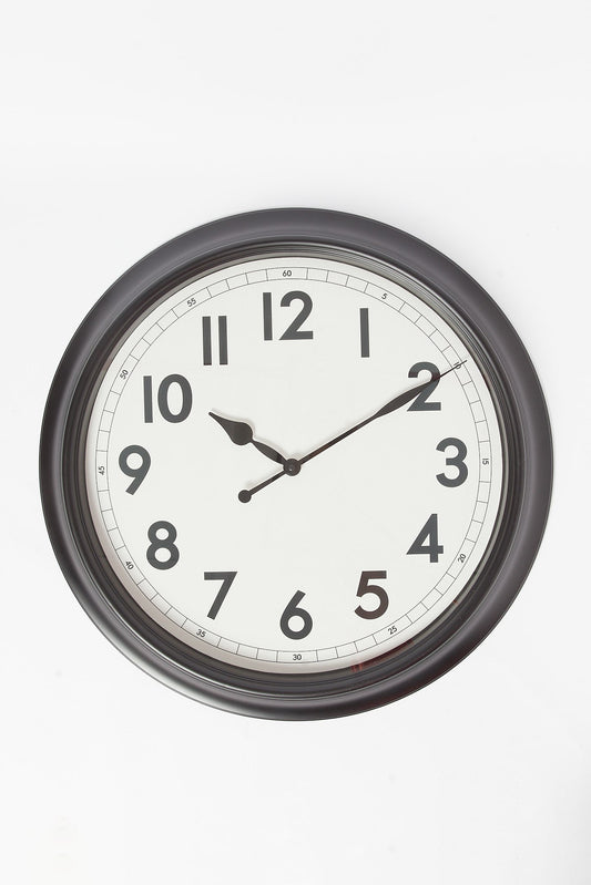 Redtag-Black-Decorative-Wall-Clock-Category:Clocks,-Colour:Black,-Deals:New-In,-Filter:Home-Decor,-H1:HMW,-H2:HOM,-H3:WDM,-H4:CLO,-HMW-HOM-Wall-Decor-&-Mirrors,-New-In-HMW-HOM,-Non-Sale,-S23A,-Season:S23A,-Section:Homewares-Home-Decor-