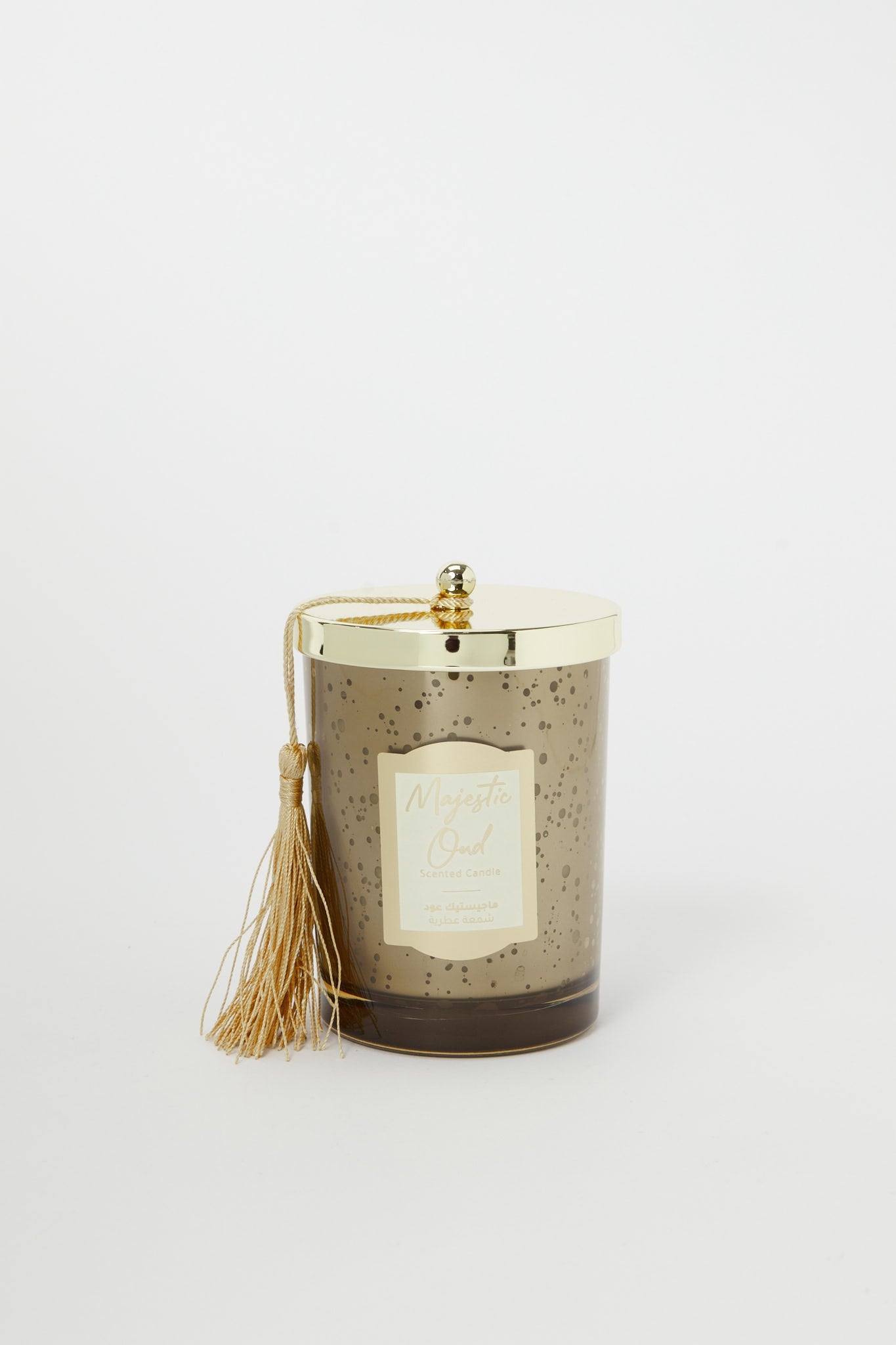 Redtag-Gold-Glass-Scented-Candle-With-Lid-And-Tassel-Category:Candles,-Colour:Gold,-Deals:New-In,-Event:,-Filter:Home-Decor,-H1:HMW,-H2:HOM,-H3:CNF,-H4:CAN,-HMW-HOM-Candle-&-Fragrances,-New-In-HMW-HOM,-Non-Sale,-Promo:JULIETTE,-RMD,-S23C,-Season:S23C,-Section:Homewares,-Style:SCENTED-CANDLE-Home-Decor-