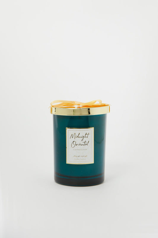 Redtag-Blue-Glass-Scented-Candle-With-Ribbon-Category:Candles,-Colour:Blue,-Deals:New-In,-Event:,-Filter:Home-Decor,-H1:HMW,-H2:HOM,-H3:CNF,-H4:CAN,-HMW-HOM-Candle-&-Fragrances,-New-In-HMW-HOM,-Non-Sale,-Promo:RIVA,-RMD,-S23B,-Season:S23B,-Section:Homewares,-Style:SCENTED-CANDLE-Home-Decor-
