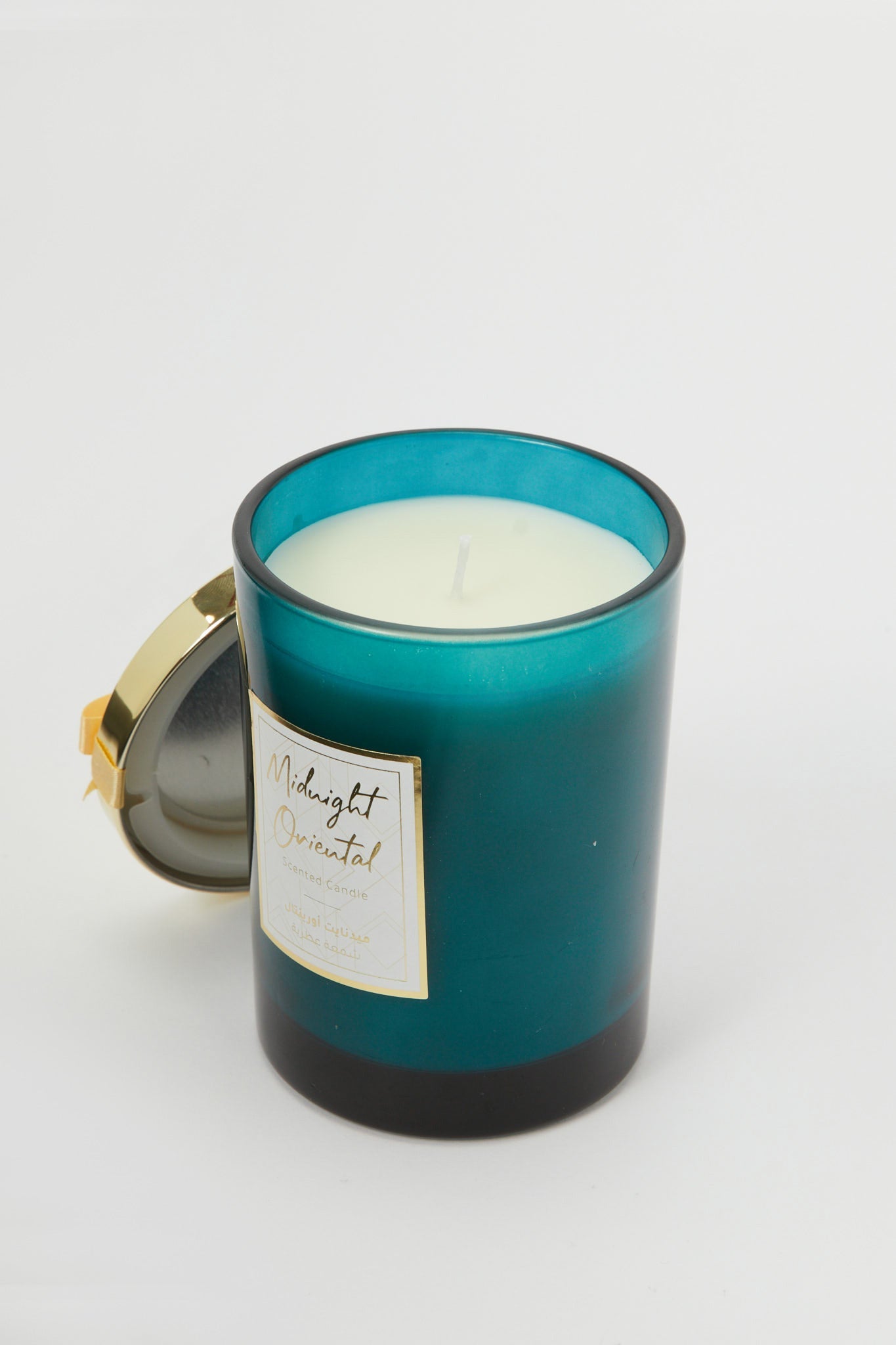 Redtag-Blue-Glass-Scented-Candle-With-Ribbon-Category:Candles,-Colour:Blue,-Deals:New-In,-Event:,-Filter:Home-Decor,-H1:HMW,-H2:HOM,-H3:CNF,-H4:CAN,-HMW-HOM-Candle-&-Fragrances,-New-In-HMW-HOM,-Non-Sale,-Promo:RIVA,-RMD,-S23B,-Season:S23B,-Section:Homewares,-Style:SCENTED-CANDLE-Home-Decor-