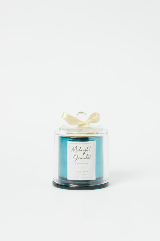Redtag-Blue-Glass-Scented-Bell-Jar-Candle-With-Ribbon-Category:Candles,-Colour:Blue,-Deals:New-In,-Event:,-Filter:Home-Decor,-H1:HMW,-H2:HOM,-H3:CNF,-H4:CAN,-HMW-HOM-Candle-&-Fragrances,-New-In-HMW-HOM,-Non-Sale,-Promo:RIVA,-RMD,-S23B,-Season:S23B,-Section:Homewares,-Style:SCENTED-CANDLE-Home-Decor-