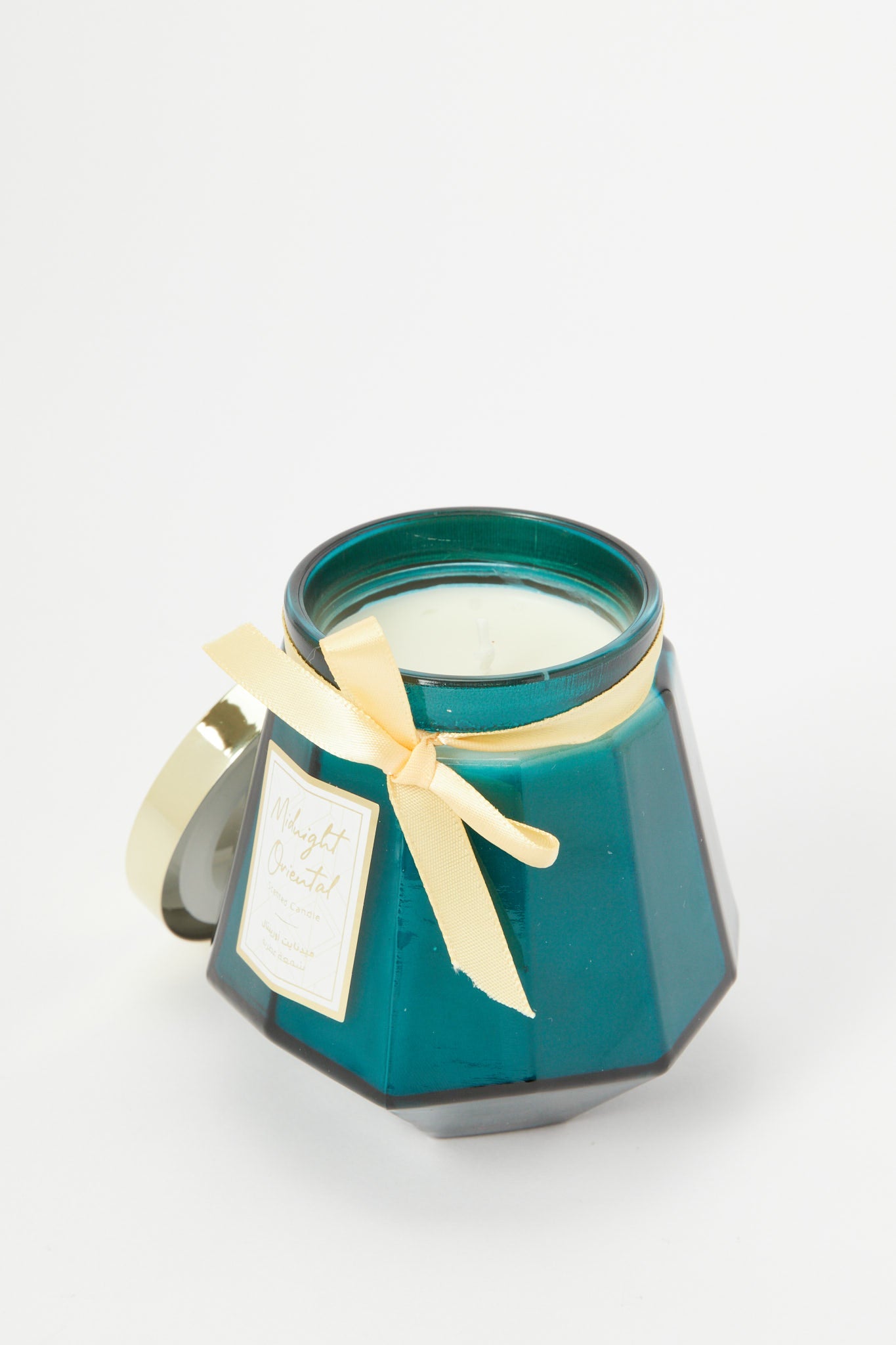 Redtag-Blue-Glass-Scented-Candle-With-Ribbon-Category:Candles,-Colour:Blue,-Deals:New-In,-Event:,-Filter:Home-Decor,-H1:HMW,-H2:HOM,-H3:CNF,-H4:CAN,-HMW-HOM-Candle-&-Fragrances,-New-In-HMW-HOM,-Non-Sale,-Promo:RIVA,-RMD,-S23B,-Season:S23B,-Section:Homewares,-Style:SCENTED-CANDLE-Home-Decor-