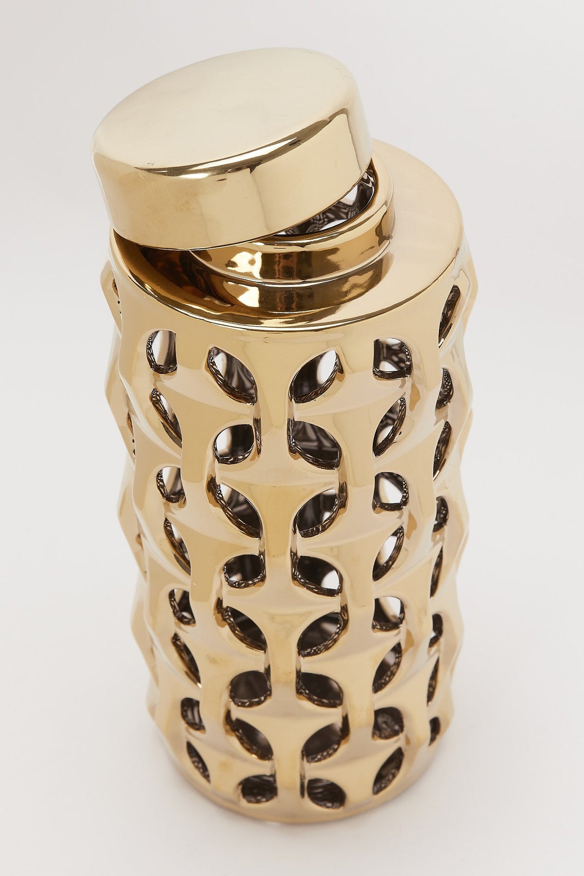 Redtag-Gold-Decorative-Cutwork-Jar-Category:Artefact,-Colour:Gold,-Deals:New-In,-Filter:Home-Decor,-H1:HMW,-H2:HOM,-H3:DEA,-H4:GIW,-HMW-HOM-Decorative-Accessories,-New-In-HMW-HOM,-Non-Sale,-Promo:RIVA,-S23B,-Season:S23B,-Section:Homewares,-Style:ARTEFACTS-Home-Decor-