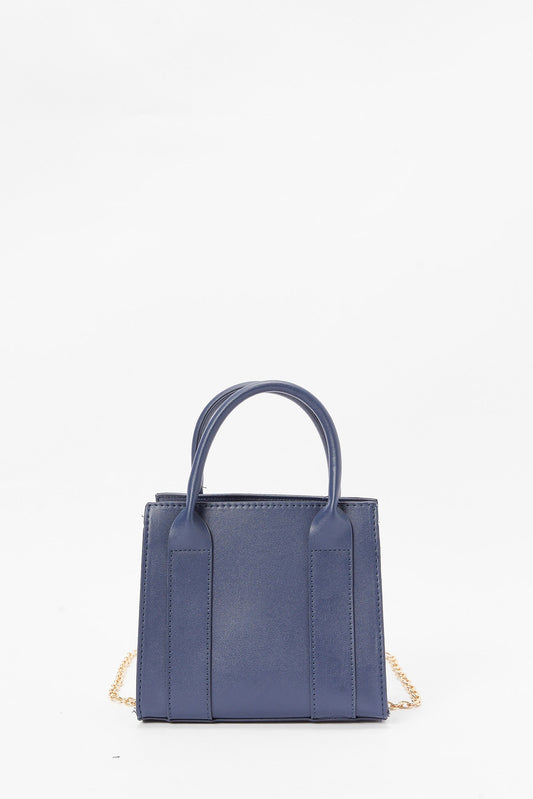 Redtag-Navy-Embellished-Messenger-Bag-Category:Purse,-Colour:Navy,-Filter:Women's-Accessories,-New-In,-New-In-Women-ACC,-Non-Sale,-S23B,-Section:Women,-Women-Bags-Women-