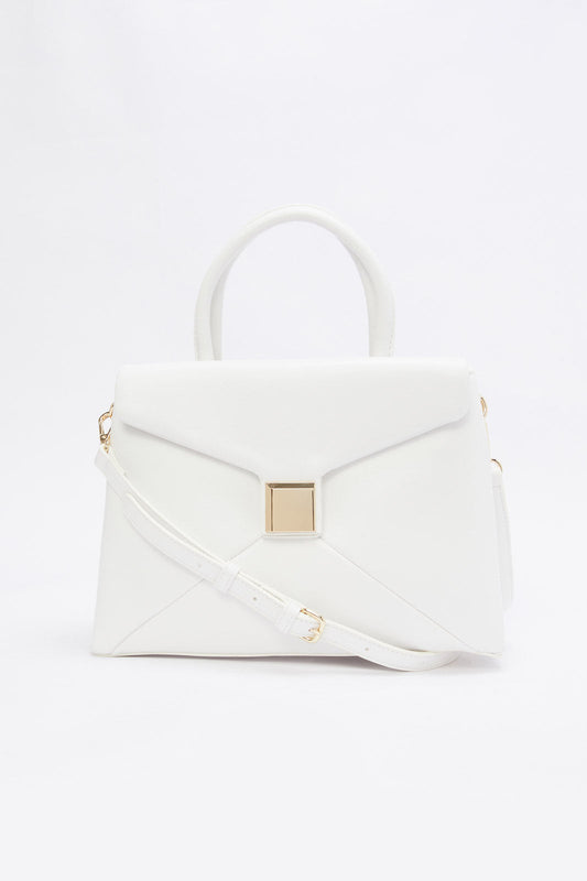 Redtag-White-Embellished-Day-Bag-Bag-Category:Bags,-Colour:White,-Filter:Women's-Accessories,-New-In,-New-In-Women-ACC,-Non-Sale,-RMD,-S23B,-Section:Women,-Women-Bags-Women-