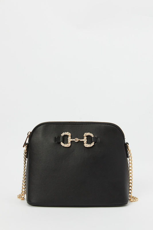 Redtag-Black-Crossbody-Bag-Category:Bags,-Colour:Black,-Filter:Women's-Accessories,-New-In,-New-In-Women-ACC,-Non-Sale,-RMD,-S23B,-Section:Women,-Women-Bags-Women-