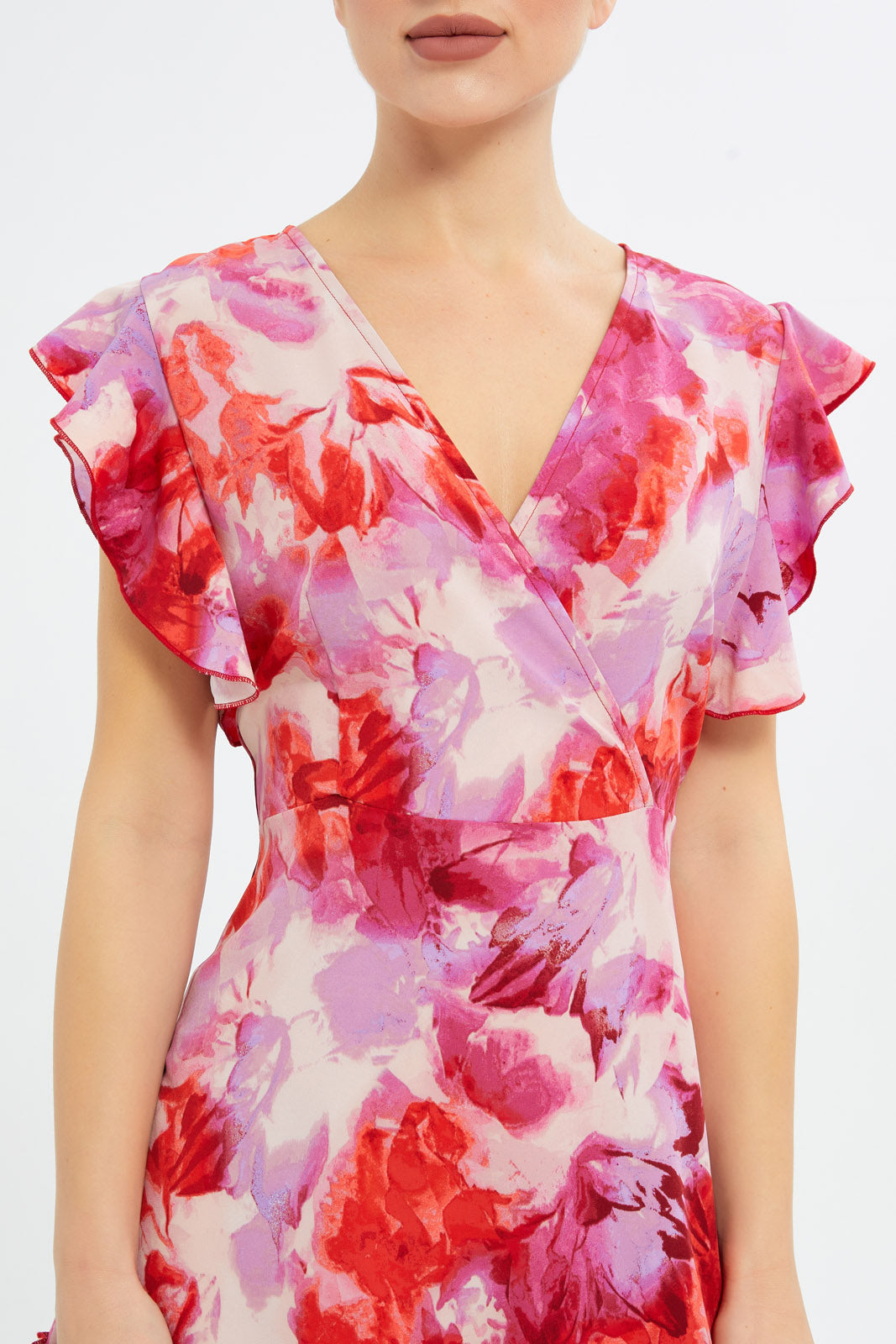 Redtag-Women-Assorted-Frilled-Sleeve-Dress-Category:Dresses,-Colour:Assorted,-Deals:New-In,-Filter:Women's-Clothing,-H1:LWR,-H2:LEC,-H3:DRS,-H4:CAD,-LEC,-LEC-Dresses,-New-In-LEC-APL,-Non-Sale,-S23C,-Season:S23C,-Section:WomenDress-Size:Maxi-Dress-Women's-