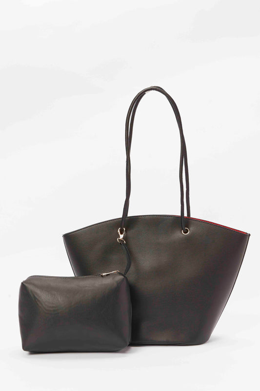 Redtag-Ladies-Tote-Category:Bags,-Colour:Black,-Filter:Women's-Accessories,-H1:ACC,-H2:LAD,-H3:LAB,-H4:HBG,-New-In,-New-In-Women-ACC,-Non-Sale,-S23A,-Season:S23A,-Section:Women,-Women-Bags-Women-