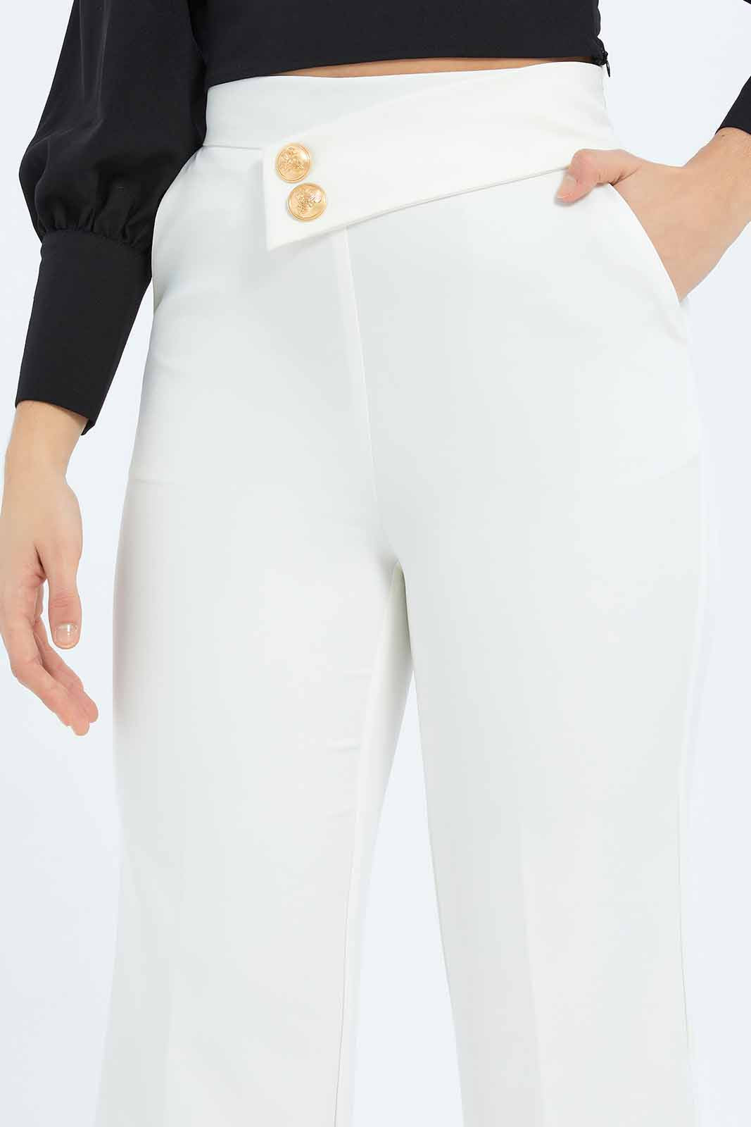 Redtag-Women-White-Waistband-Detail-Wideleg-Trouser-Category:Trousers,-Colour:White,-Deals:New-In,-Filter:Women's-Clothing,-New-In-Women-APL,-Non-Sale,-S23B,-Section:Women,-Women-Trousers-Women's-