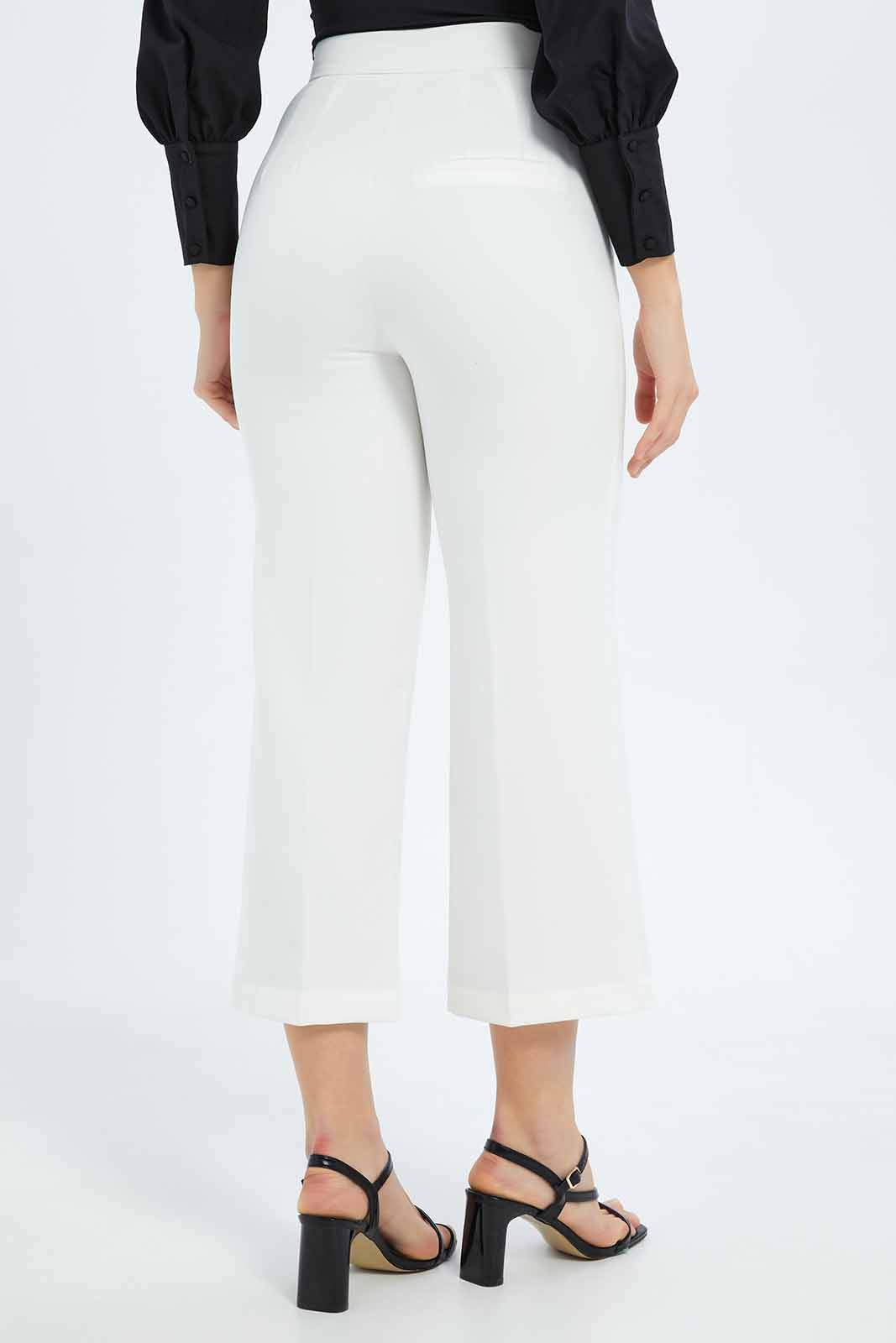 Redtag-Women-White-Waistband-Detail-Wideleg-Trouser-Category:Trousers,-Colour:White,-Deals:New-In,-Filter:Women's-Clothing,-New-In-Women-APL,-Non-Sale,-S23B,-Section:Women,-Women-Trousers-Women's-