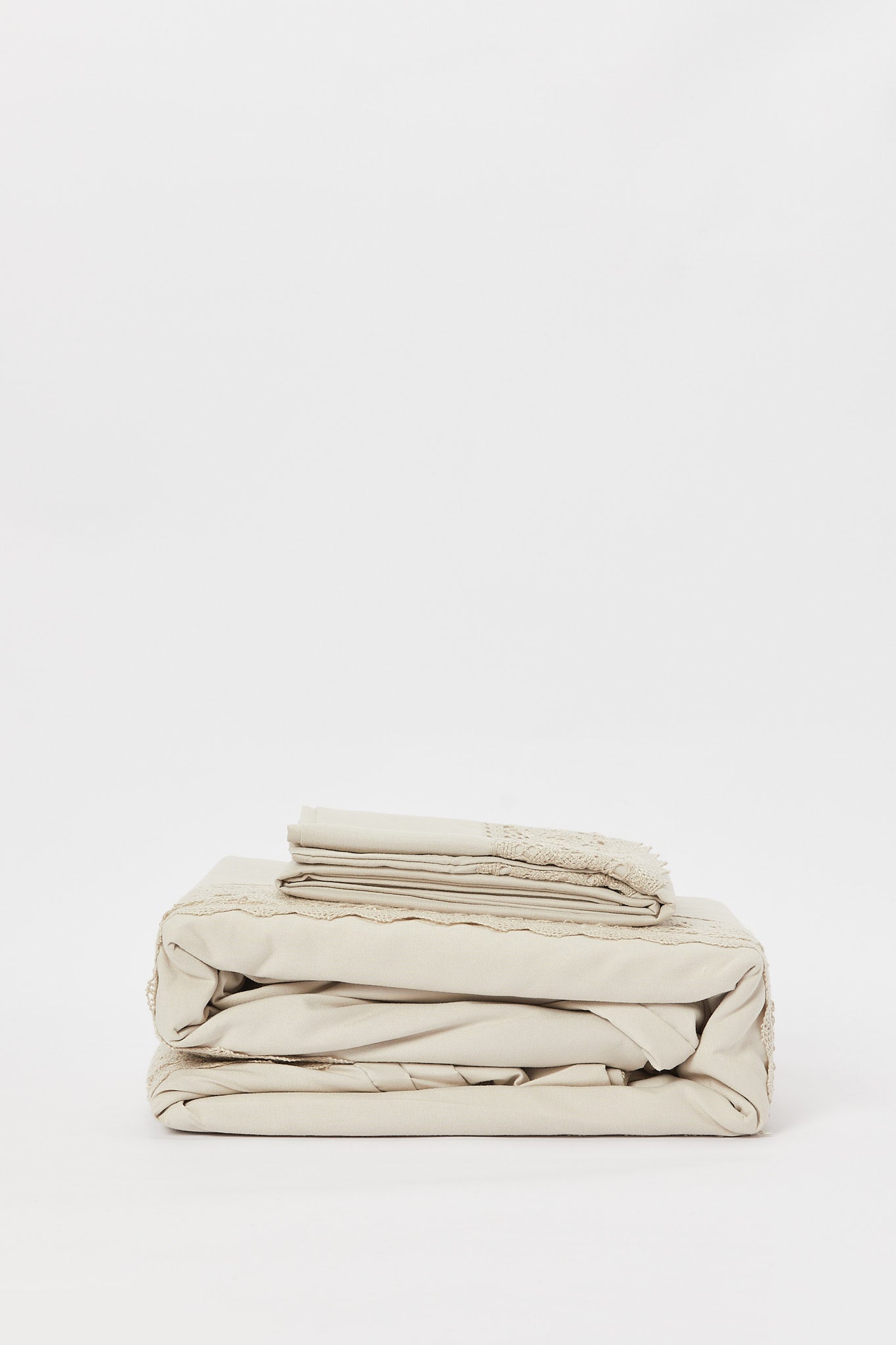 Redtag-Beige-2-Piece-Duvet-Cover-Set-With-Lace-(Single-Size)-Category:Duvet-Covers,-Colour:Beige,-Deals:New-In,-Filter:Home-Bedroom,-H1:HMW,-H2:BED,-H3:BLN,-H4:DVC,-HMW-BED-Duvet-Covers,-New-In-HMW-BED,-Non-Sale,-Packs,-Promo:JULIETTE,-S23B,-Season:S23B,-Section:Homewares,-Set:Set-of-2,-Style:SOLID-Home-Bedroom-