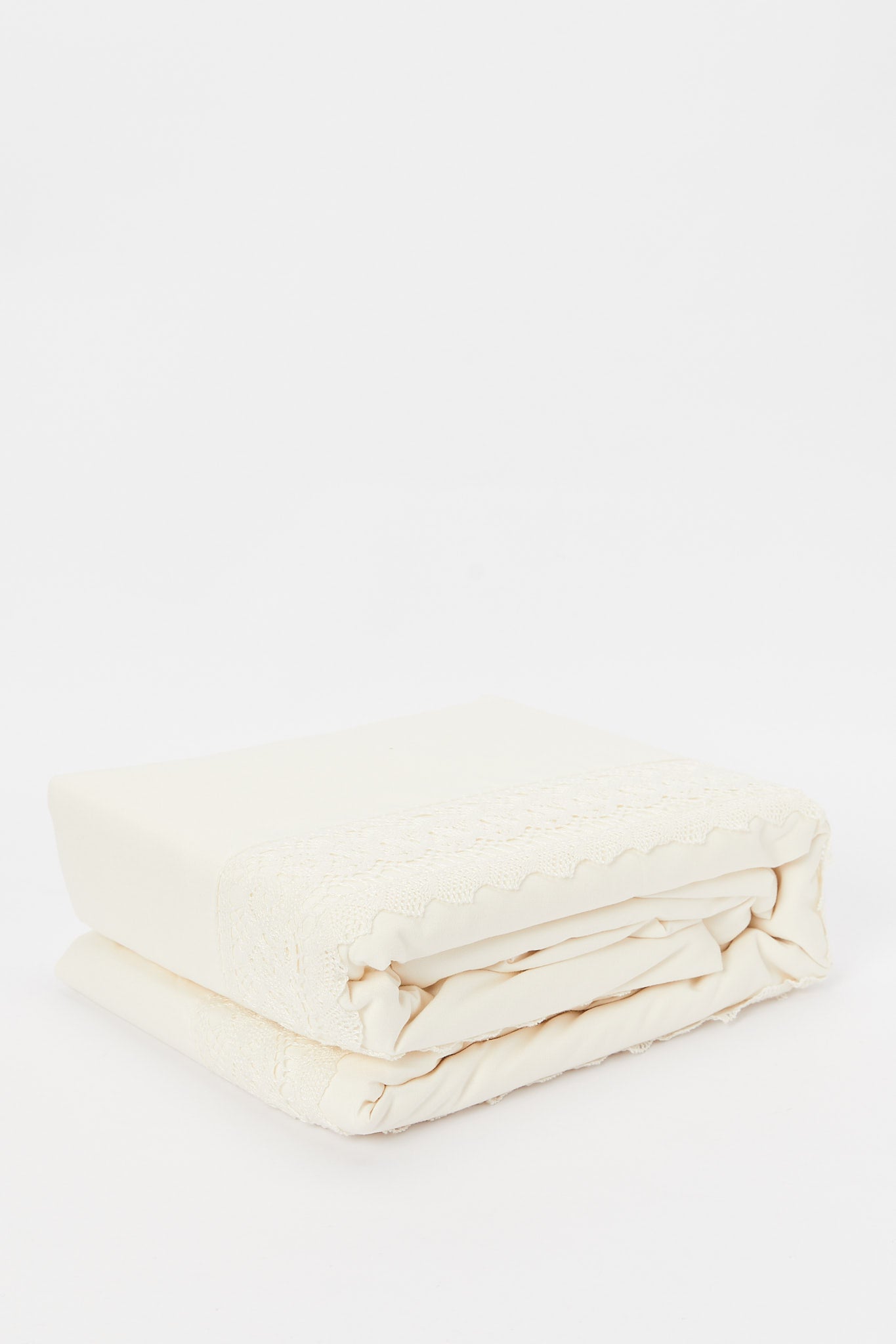 Redtag-Ivory-3-Piece-Duvet-Cover-Set-With-Lace-(Double-Size)-Category:Duvet-Covers,-Colour:Ivory,-Deals:New-In,-Filter:Home-Bedroom,-H1:HMW,-H2:BED,-H3:BLN,-H4:DVC,-HMW-BED-Duvet-Covers,-New-In-HMW-BED,-Non-Sale,-Packs,-Promo:JULIETTE,-S23B,-Season:S23B,-Section:Homewares,-Set:Set-of-3,-Style:SOLID-Home-Bedroom-