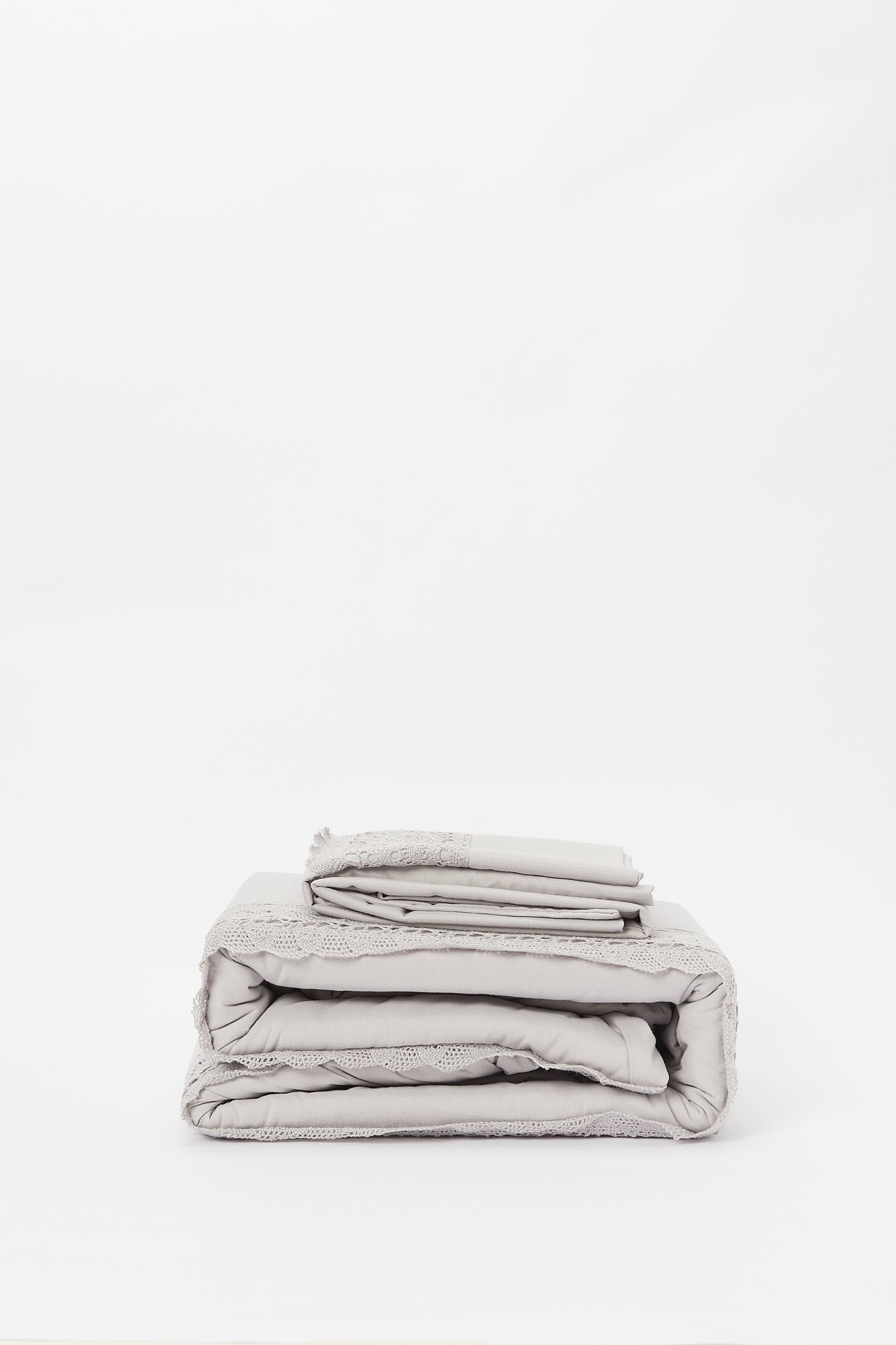 Redtag-Grey-2-Piece-Duvet-Cover-Set-With-Lace-(Single-Size)-Category:Duvet-Covers,-Colour:Grey,-Deals:New-In,-Filter:Home-Bedroom,-H1:HMW,-H2:BED,-H3:BLN,-H4:DVC,-HMW-BED-Duvet-Covers,-New-In-HMW-BED,-Non-Sale,-Packs,-S23B,-Season:S23B,-Section:Homewares,-Set:Set-of-2,-Style:SOLID-Home-Bedroom-
