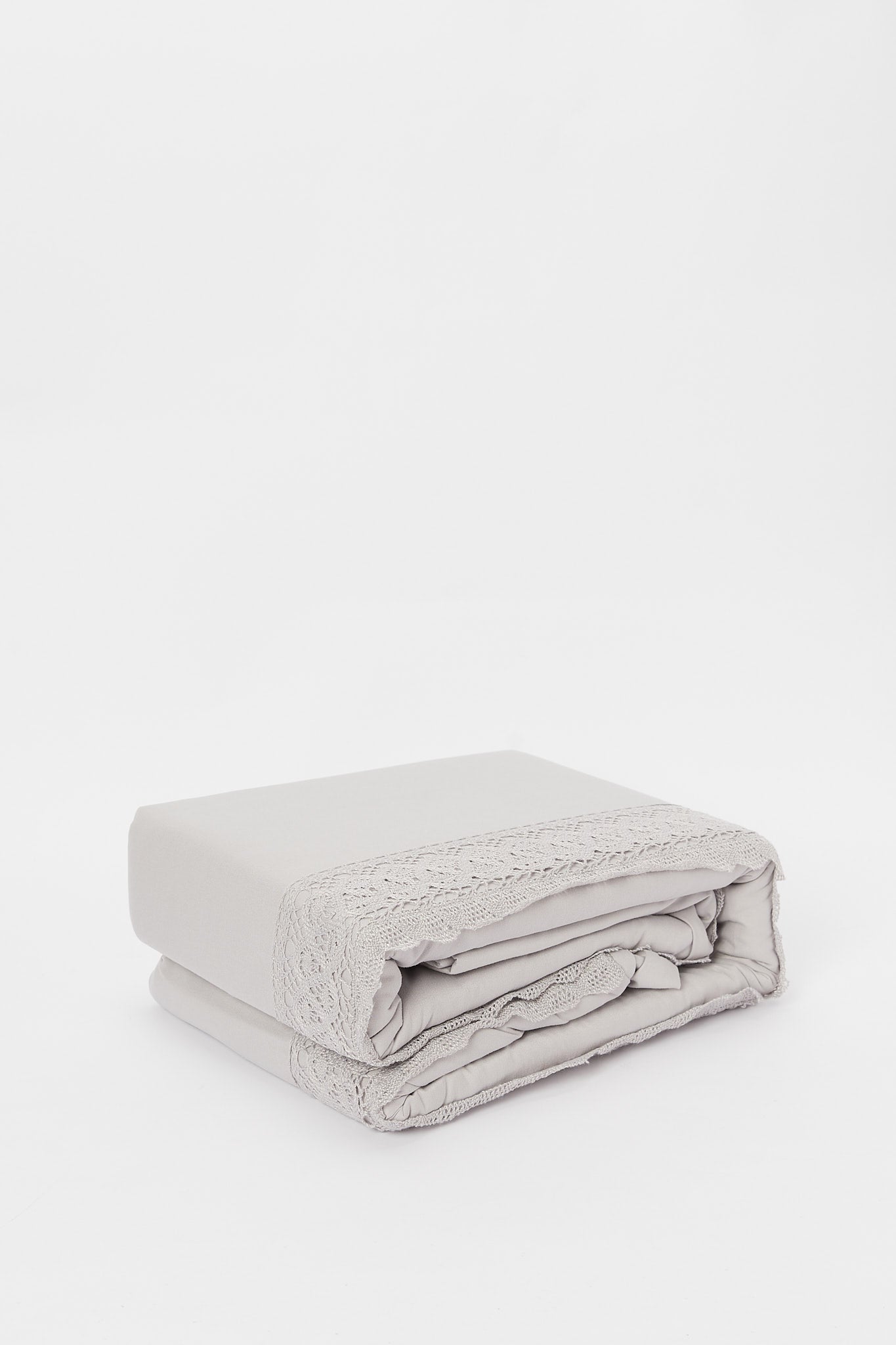 Redtag-Grey-3-Piece-Duvet-Cover-Set-With-Lace-(King-Size)-Category:Duvet-Covers,-Colour:Grey,-Deals:New-In,-Filter:Home-Bedroom,-H1:HMW,-H2:BED,-H3:BLN,-H4:DVC,-HMW-BED-Duvet-Covers,-New-In-HMW-BED,-Non-Sale,-Packs,-S23B,-Season:S23B,-Section:Homewares,-Set:Set-of-3,-Style:SOLID-Home-Bedroom-