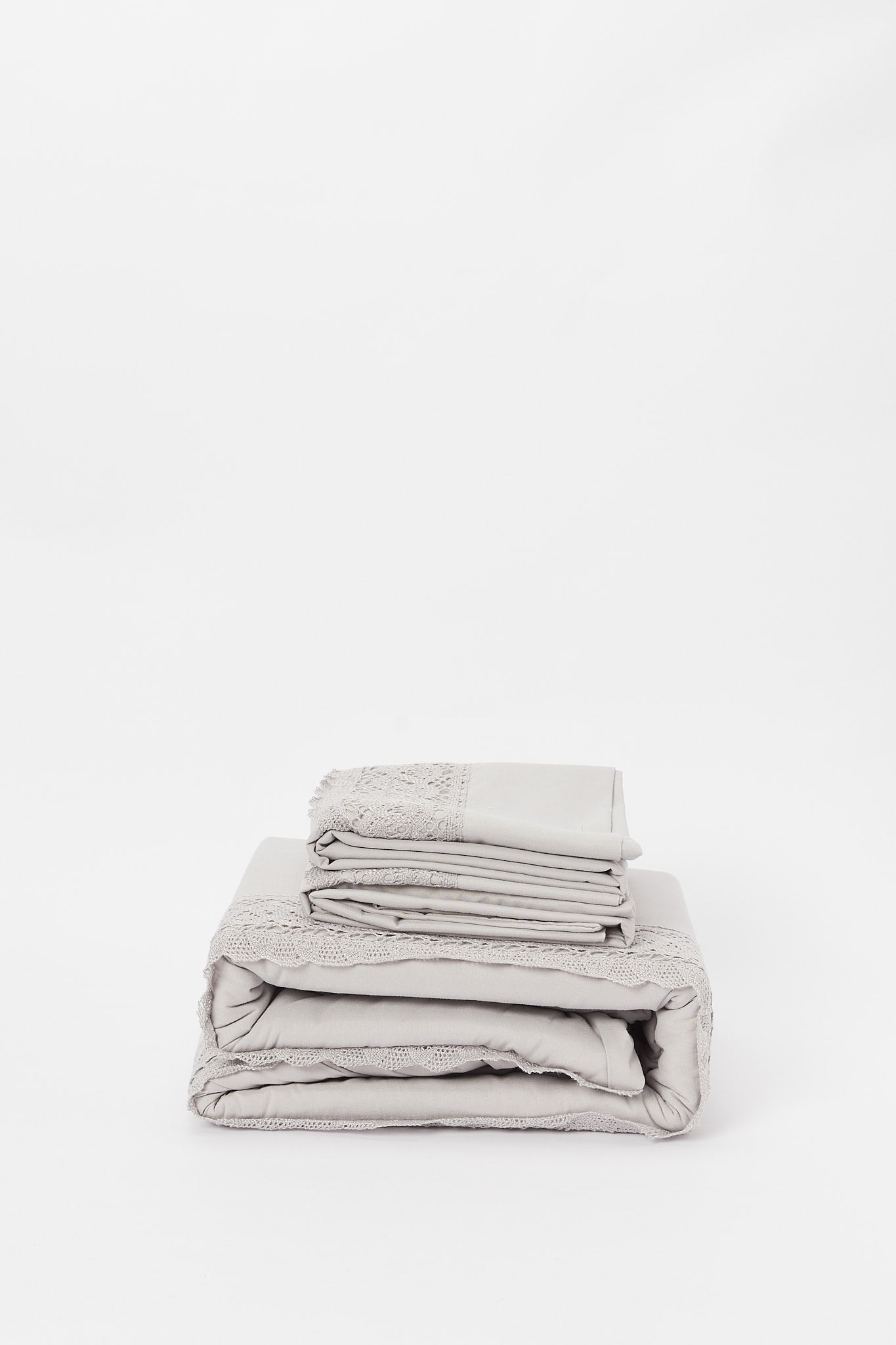 Redtag-Grey-3-Piece-Duvet-Cover-Set-With-Lace-(King-Size)-Category:Duvet-Covers,-Colour:Grey,-Deals:New-In,-Filter:Home-Bedroom,-H1:HMW,-H2:BED,-H3:BLN,-H4:DVC,-HMW-BED-Duvet-Covers,-New-In-HMW-BED,-Non-Sale,-Packs,-S23B,-Season:S23B,-Section:Homewares,-Set:Set-of-3,-Style:SOLID-Home-Bedroom-