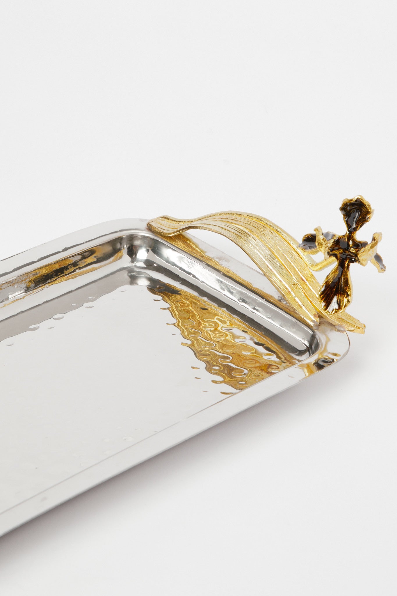 Redtag-Silver-Hammered-Rectangle-Tray-Category:2-Tier-Stand,-Colour:Silver,-Deals:New-In,-Filter:Home-Dining,-H1:HMW,-H2:DIN,-H3:SEW,-H4:SSI,-HMW-DIN-Serveware,-New-In-HMW-DIN,-Non-Sale,-Promo:JULIETTE,-RMD,-S23B,-Season:S23B,-Section:Homewares,-Style:TRAY-METAL-Home-Dining-