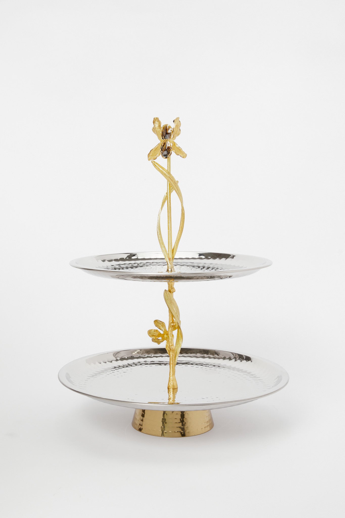 Redtag-Silver-Hammered-2-Tier-Serving-Dish-Category:2-Tier-Stand,-Colour:Silver,-Deals:New-In,-Filter:Home-Dining,-H1:HMW,-H2:DIN,-H3:SEW,-H4:SSI,-HMW-DIN-Serveware,-New-In-HMW-DIN,-Non-Sale,-Promo:JULIETTE,-RMD,-S23B,-Season:S23B,-Section:Homewares,-Style:TRAY-METAL-Home-Dining-