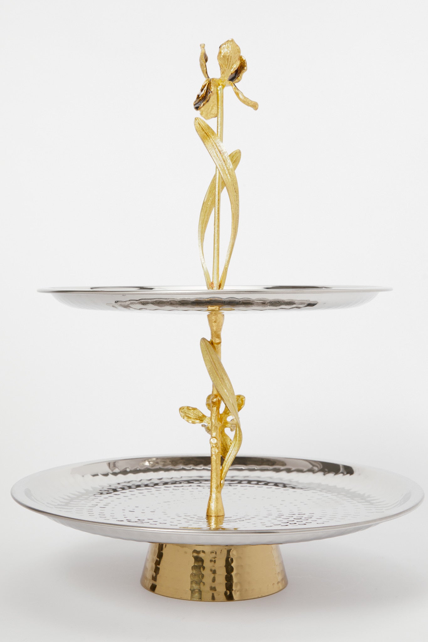 Redtag-Silver-Hammered-2-Tier-Serving-Dish-Category:2-Tier-Stand,-Colour:Silver,-Deals:New-In,-Filter:Home-Dining,-H1:HMW,-H2:DIN,-H3:SEW,-H4:SSI,-HMW-DIN-Serveware,-New-In-HMW-DIN,-Non-Sale,-Promo:JULIETTE,-RMD,-S23B,-Season:S23B,-Section:Homewares,-Style:TRAY-METAL-Home-Dining-